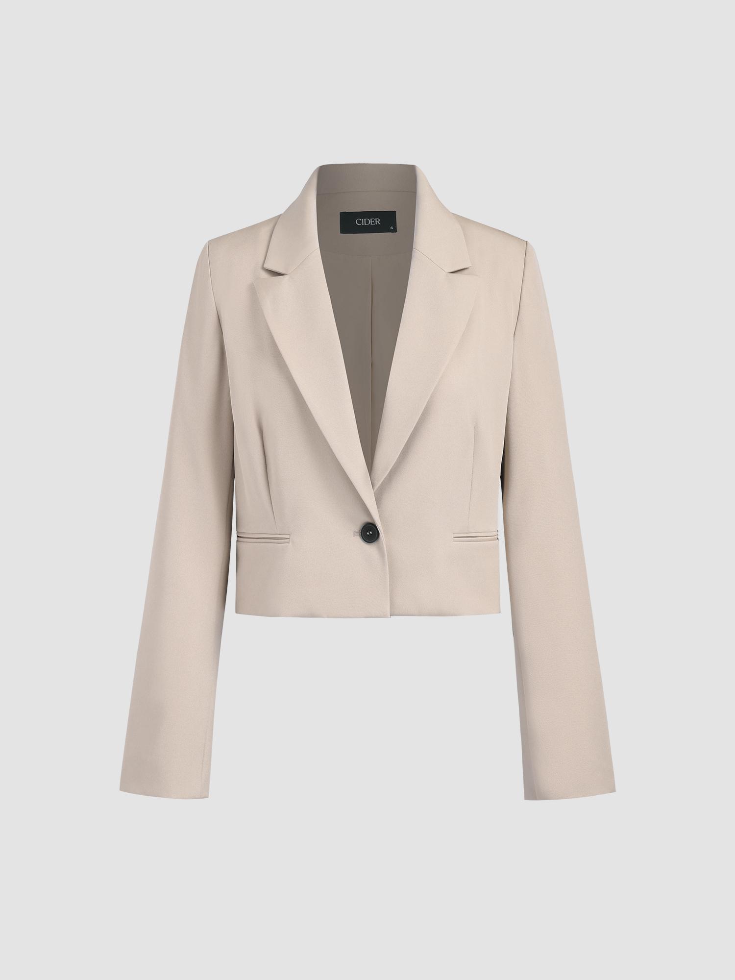 Cropped Tailored Blazer by CIDER