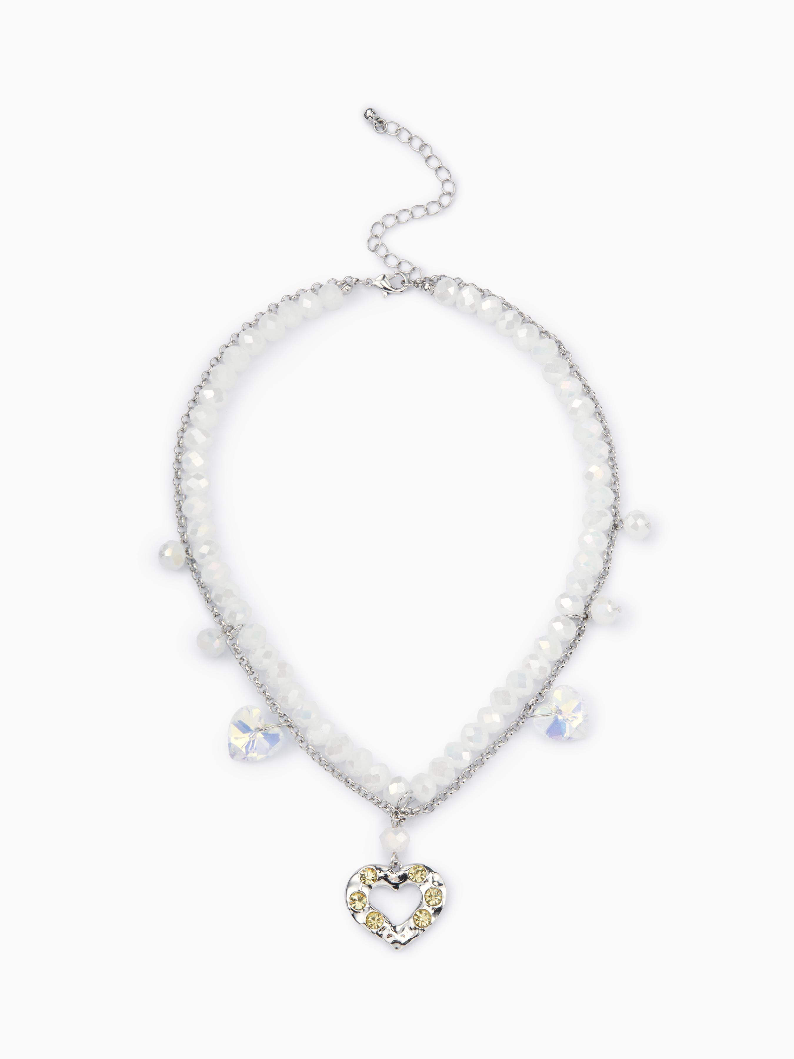 Crystal Heart Decor Beads Necklaces by CIDER