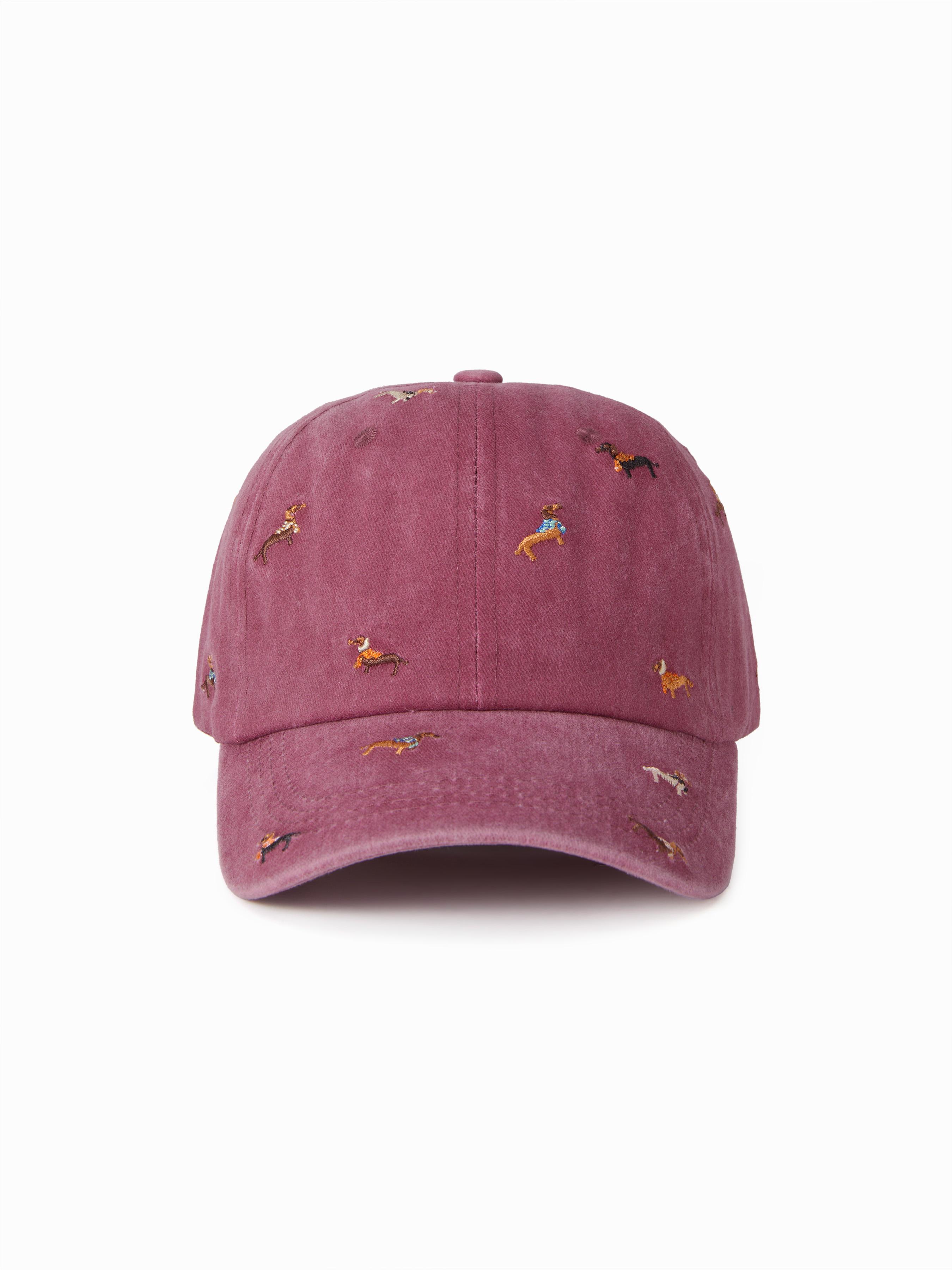 DACHSHUND EMBROIDERED BASEBALL CAP by CIDER