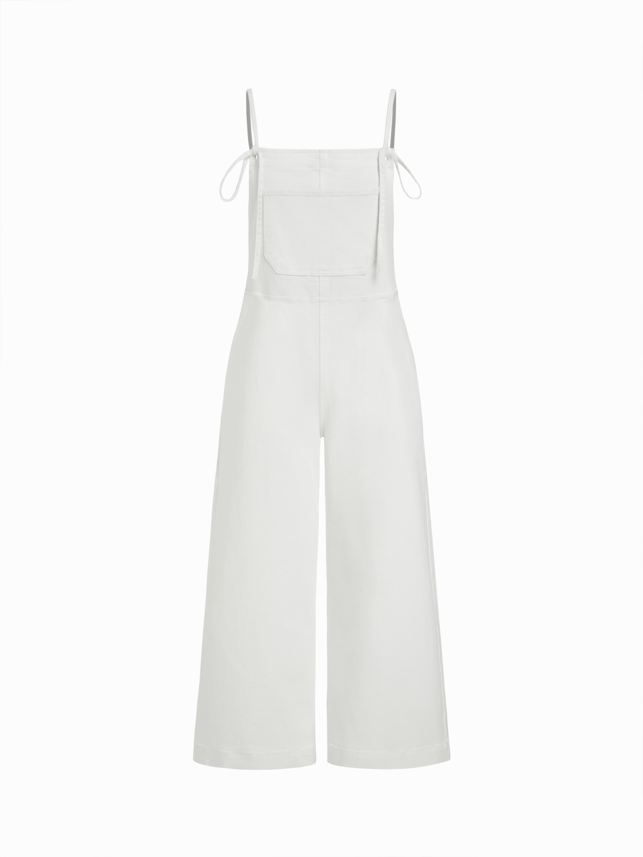 DENIM KNOTTED POCKET WIDE LEG TROUSERS by CIDER