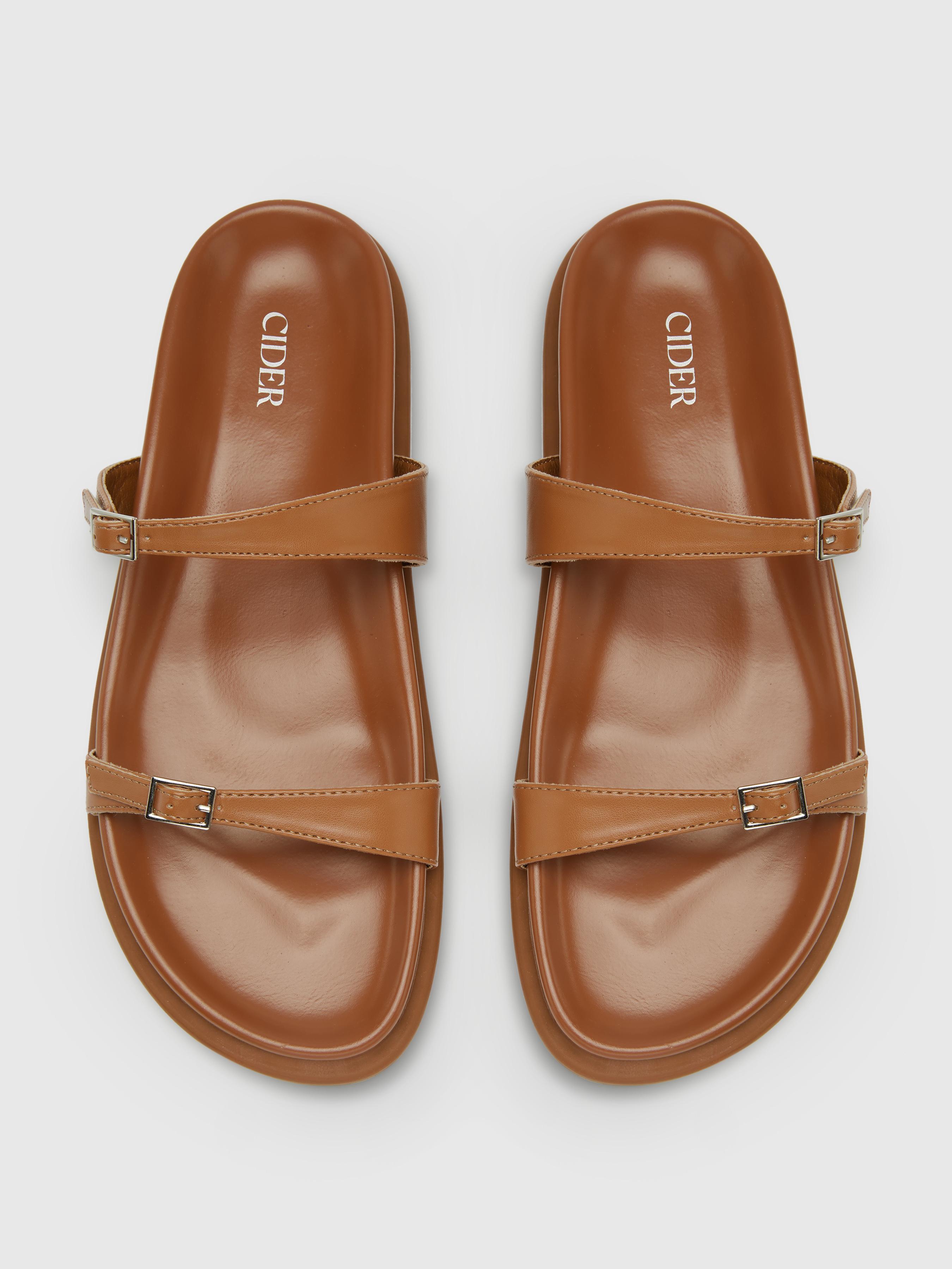 DOUBLE ADJUSTABLE STRAP SLIPPERS by CIDER