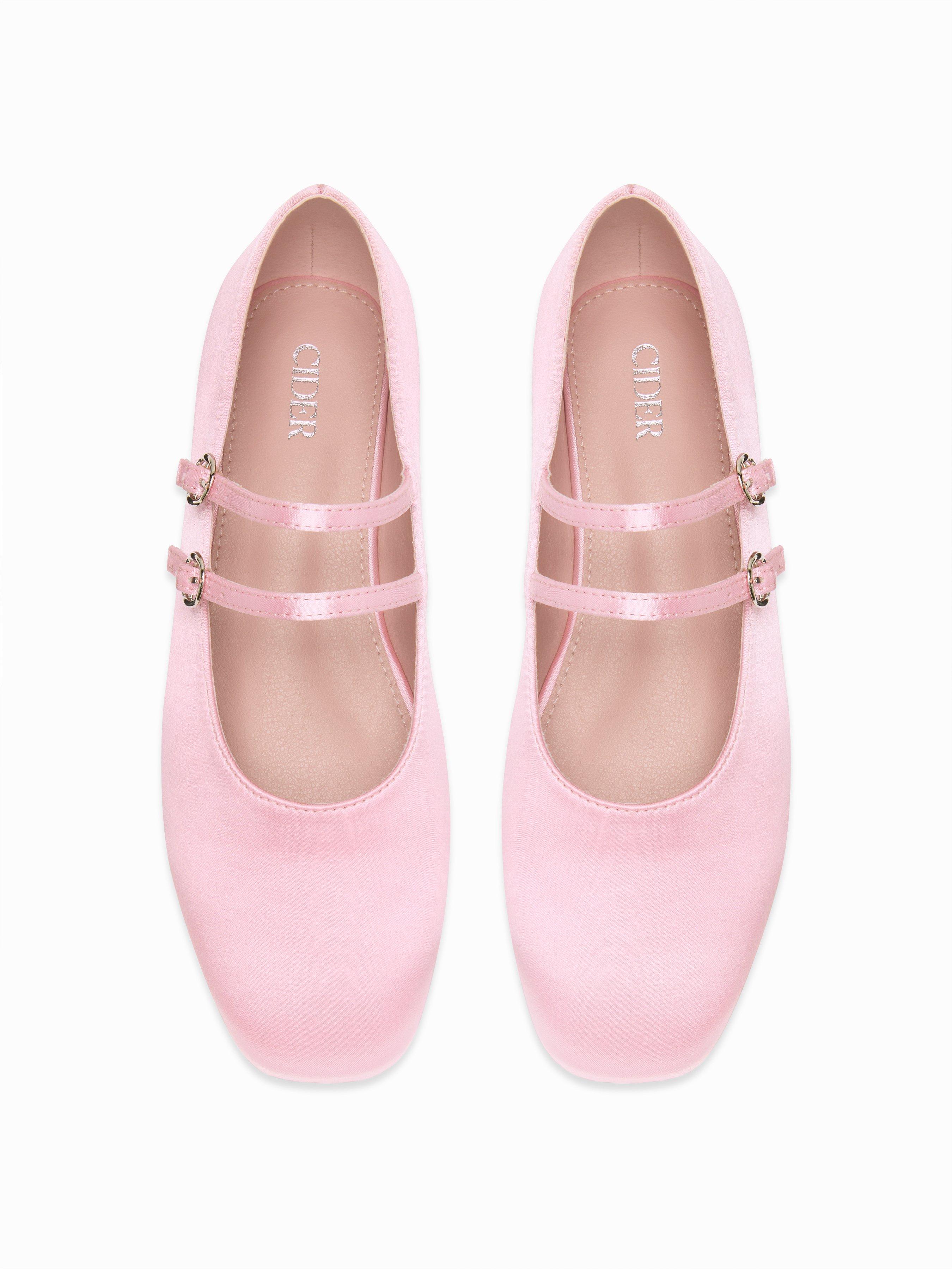 DOUBLE STRAP MARY JANE FLATS by CIDER