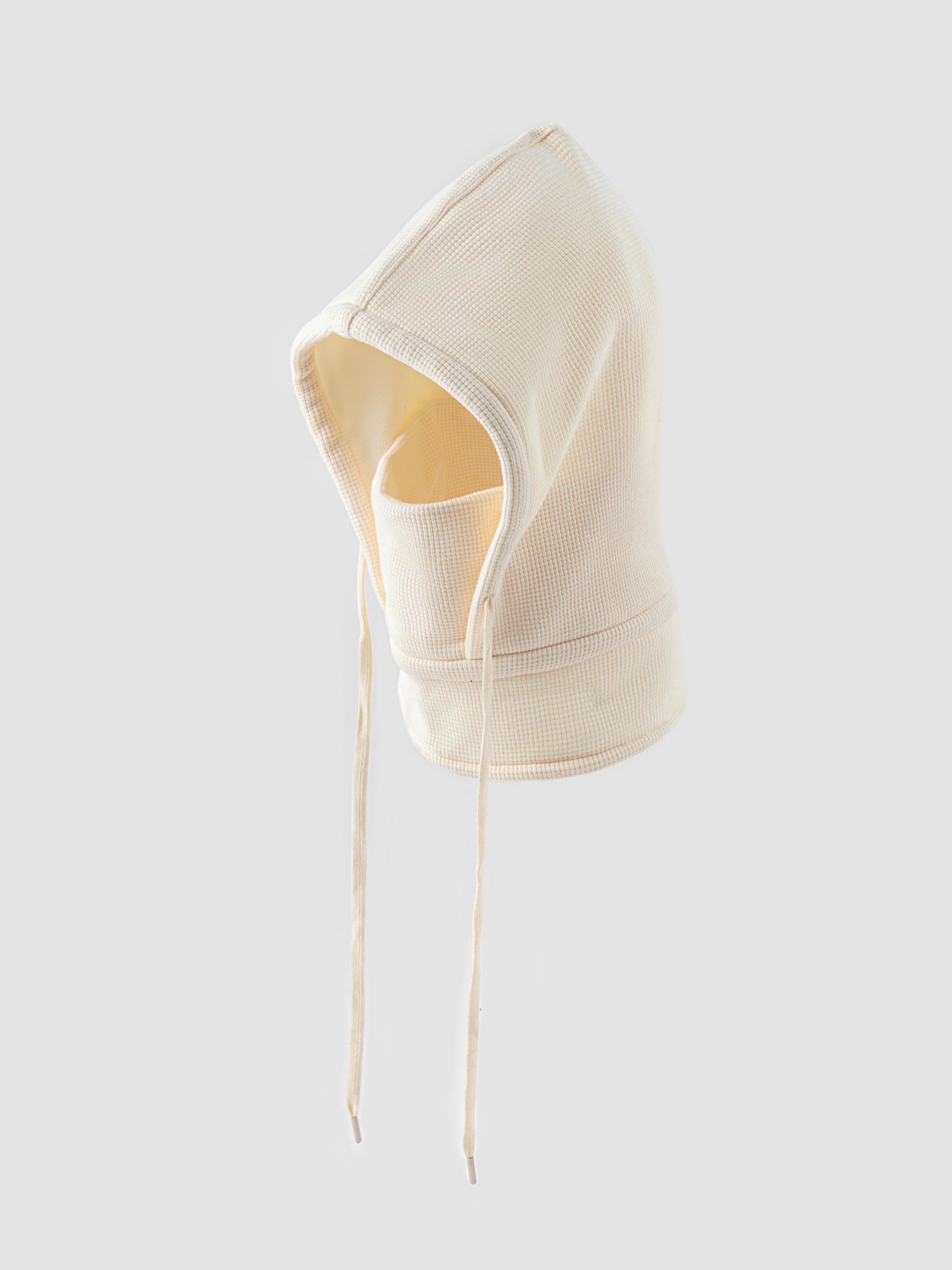 DRAWSTRING WAFFLE BALACLAVA CAP by CIDER
