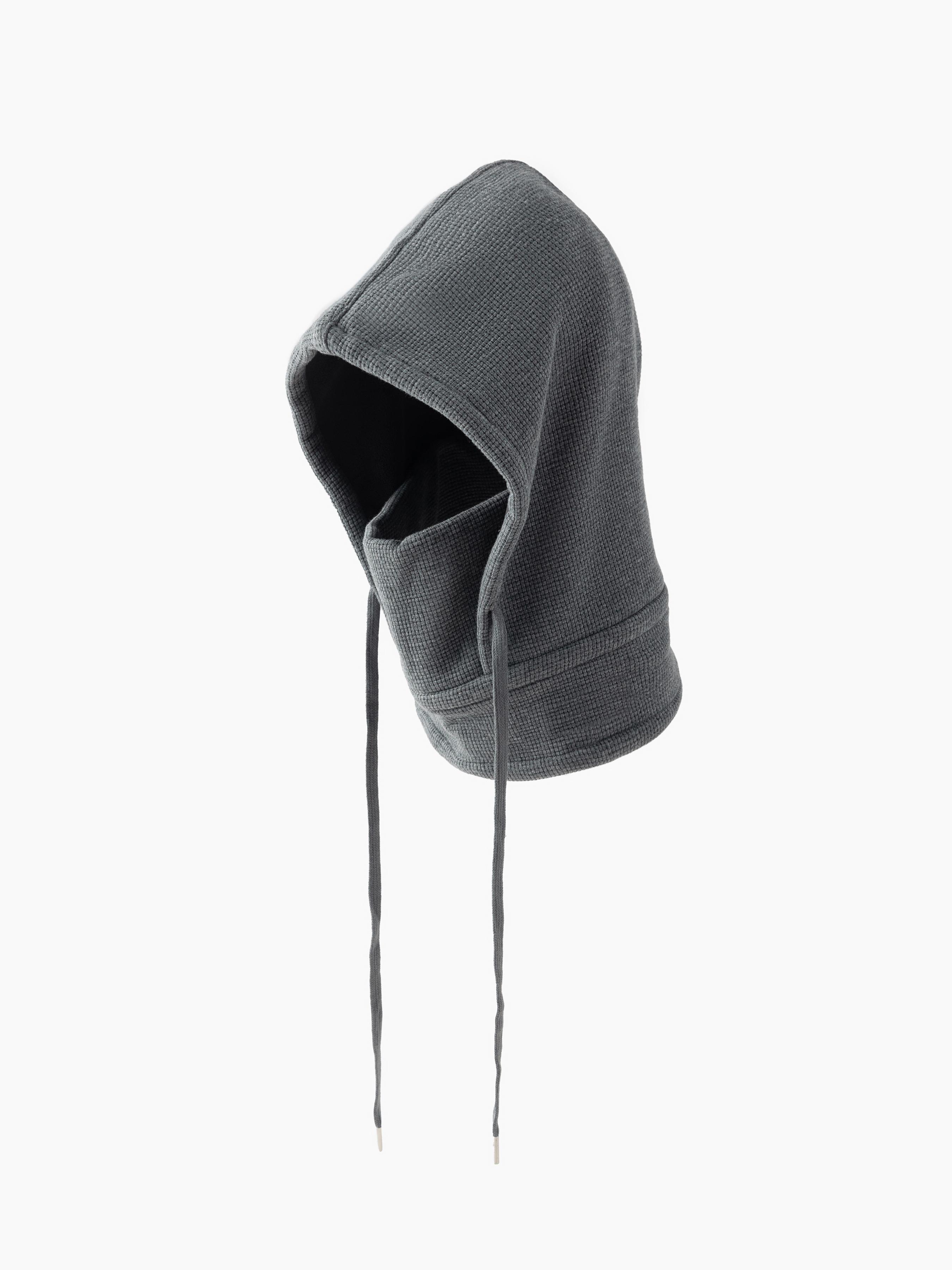 DRAWSTRING WAFFLE BALACLAVA CAP by CIDER