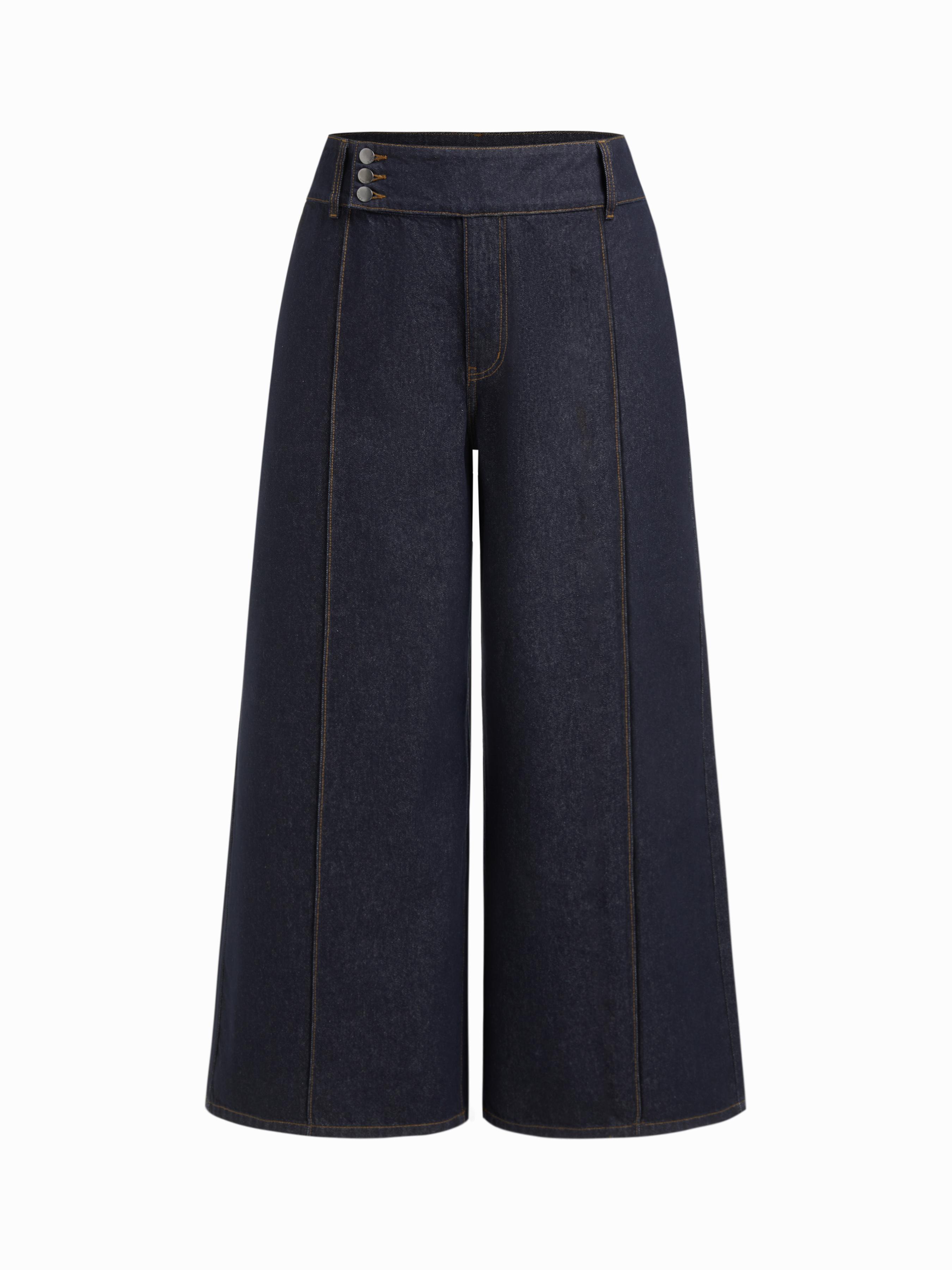 Denim High Rise Baggy Jeans Curve & Plus by CIDER