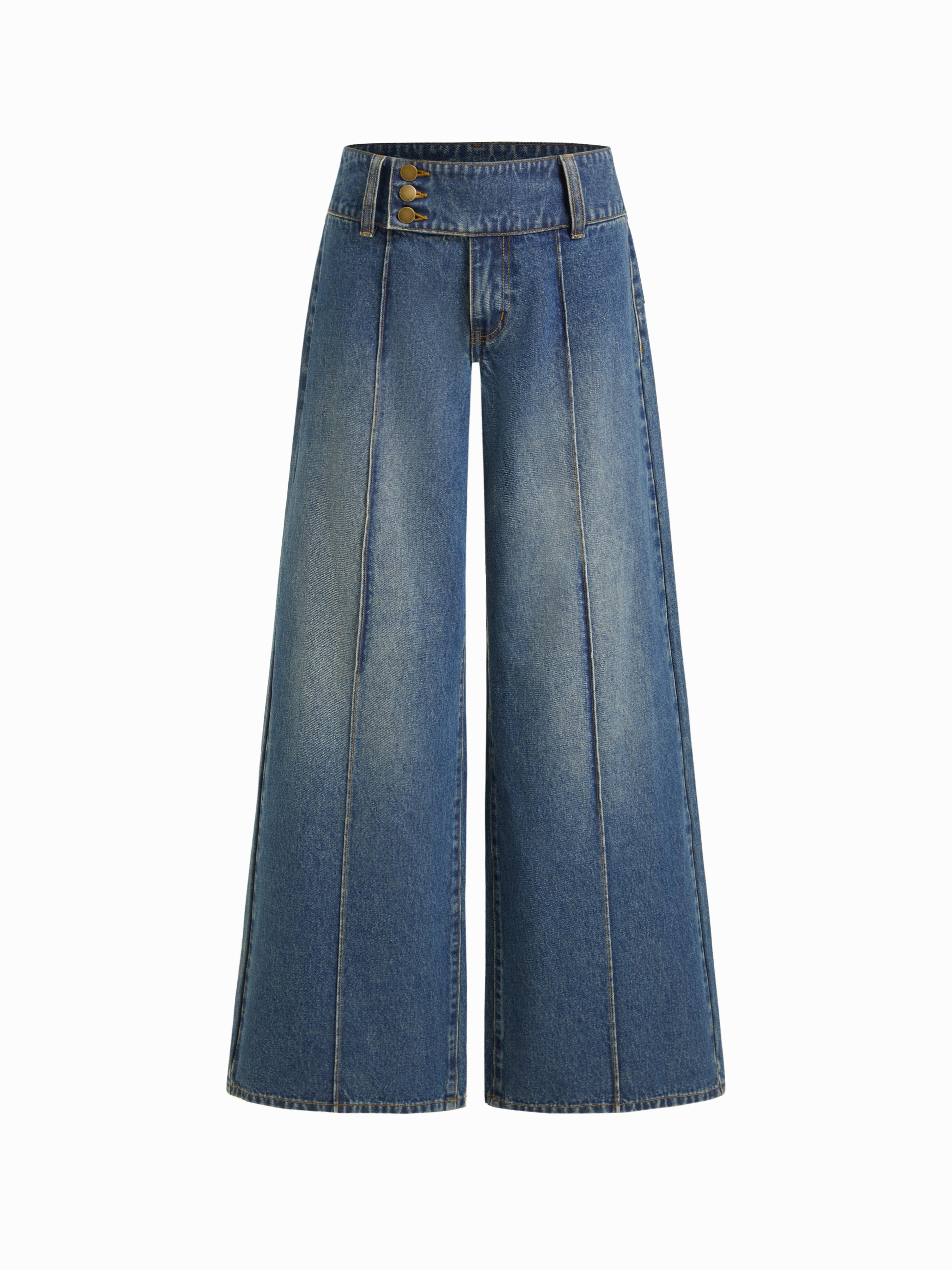Denim Low Rise Baggy Jeans by undefined