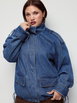 Denim Mandarin Collar/Stand Collar None Denim Outerwaer Curve & Plus by CIDER Denim Mandarin Collar/Stand Collar None Denim Outerwaer Curve & Plus by CIDER