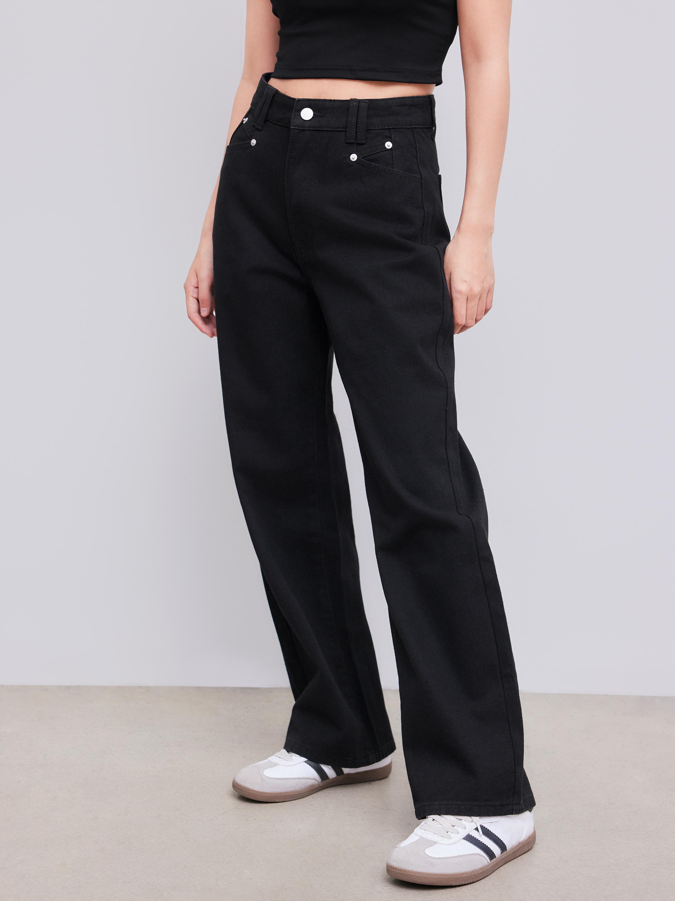 Denim Mid Rise Baggy Jeans by CIDER