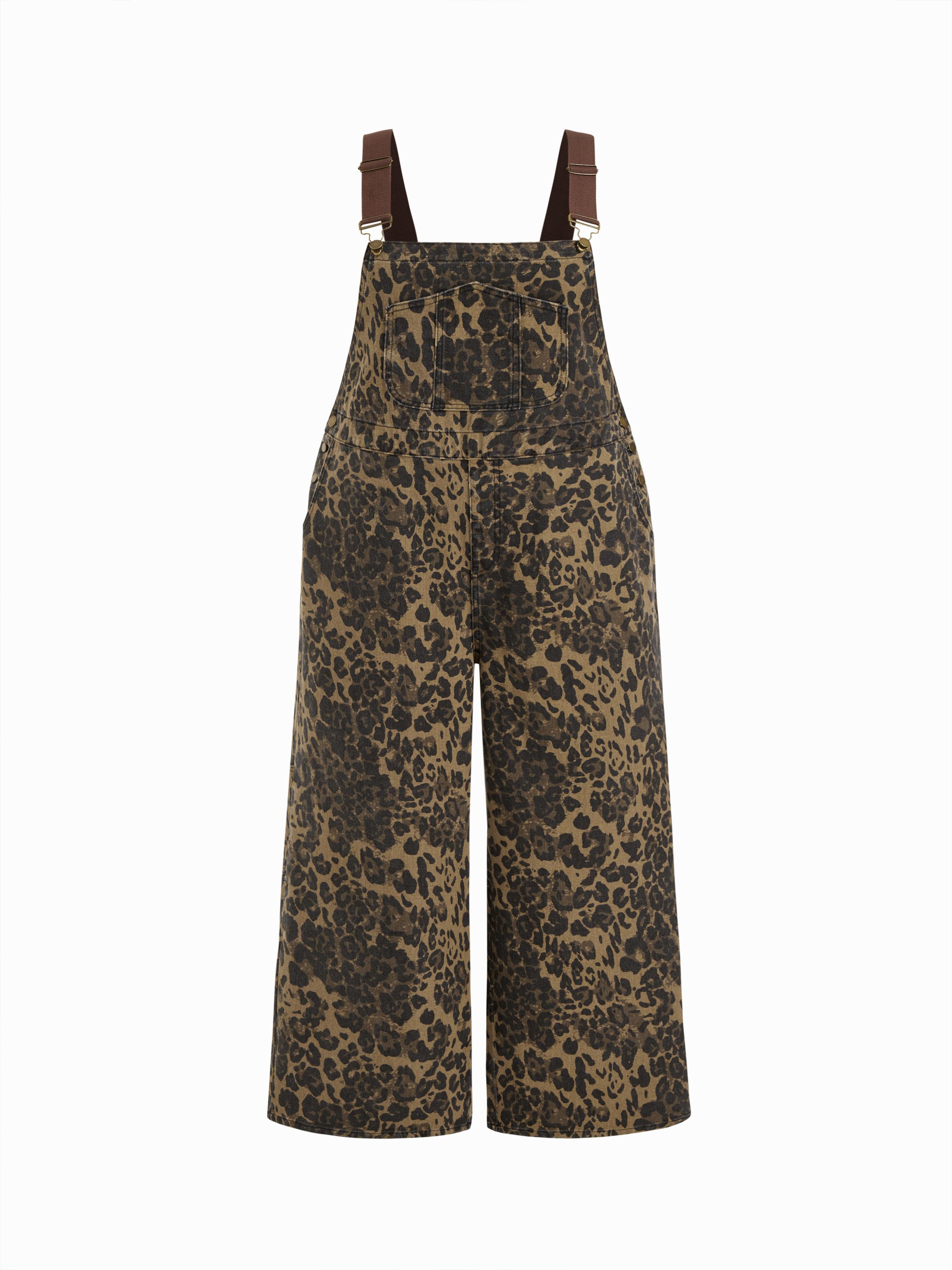 Denim Pocket Wide Leg Jumpsuit Curve & Plus by CIDER