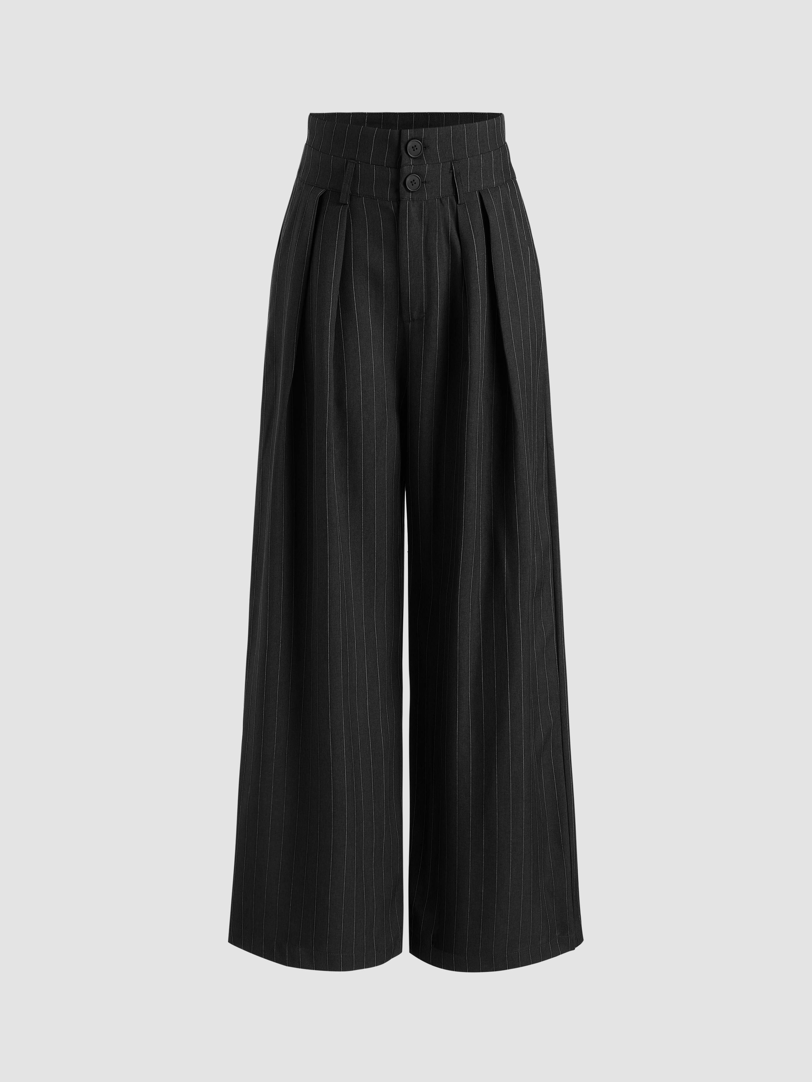 Double Waistband Pinstripe Trouser by CIDER