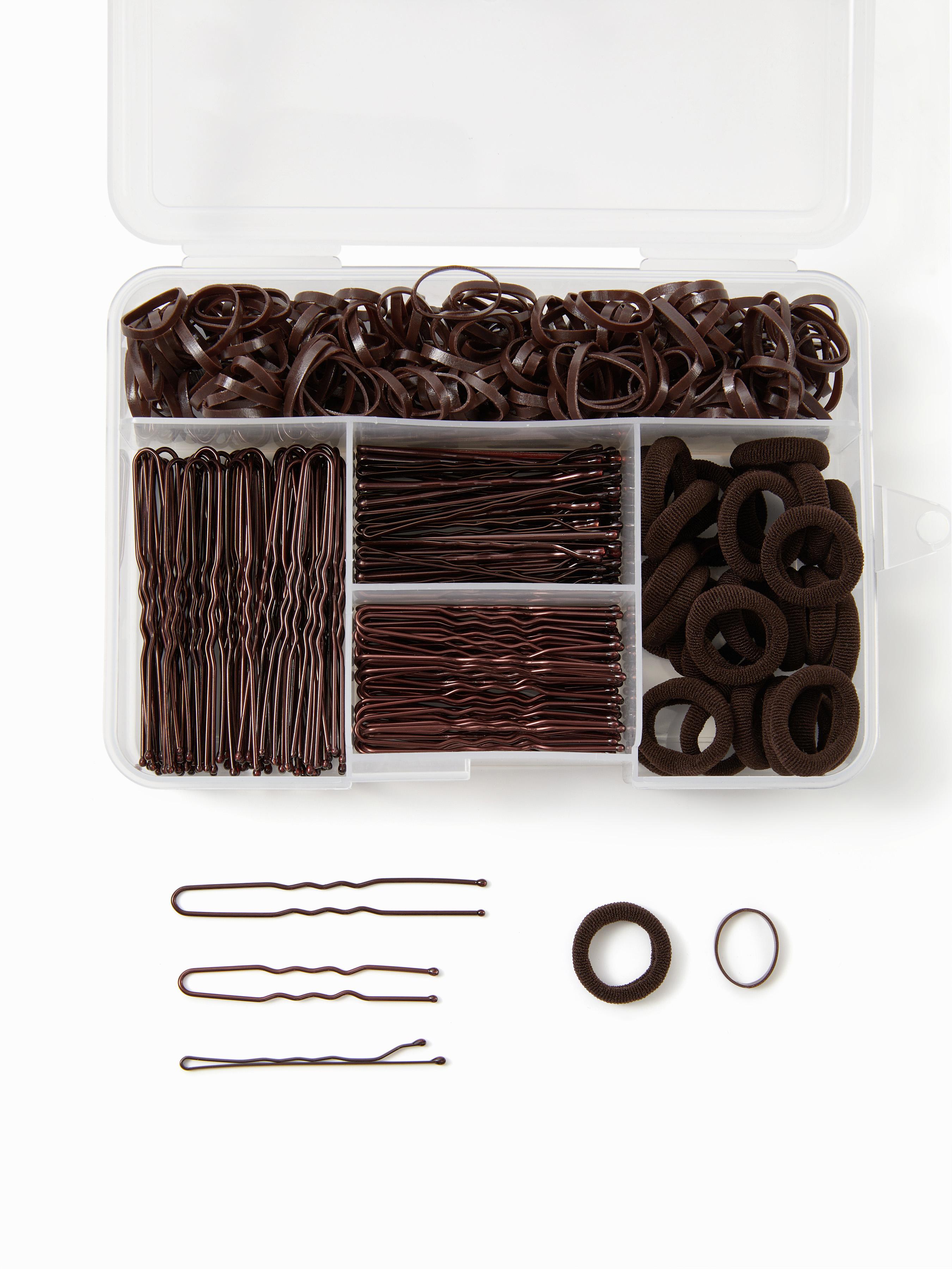 ELASTIC HAIR BAND & WAVY U-SHAPED HAIR CLIP SET by CIDER