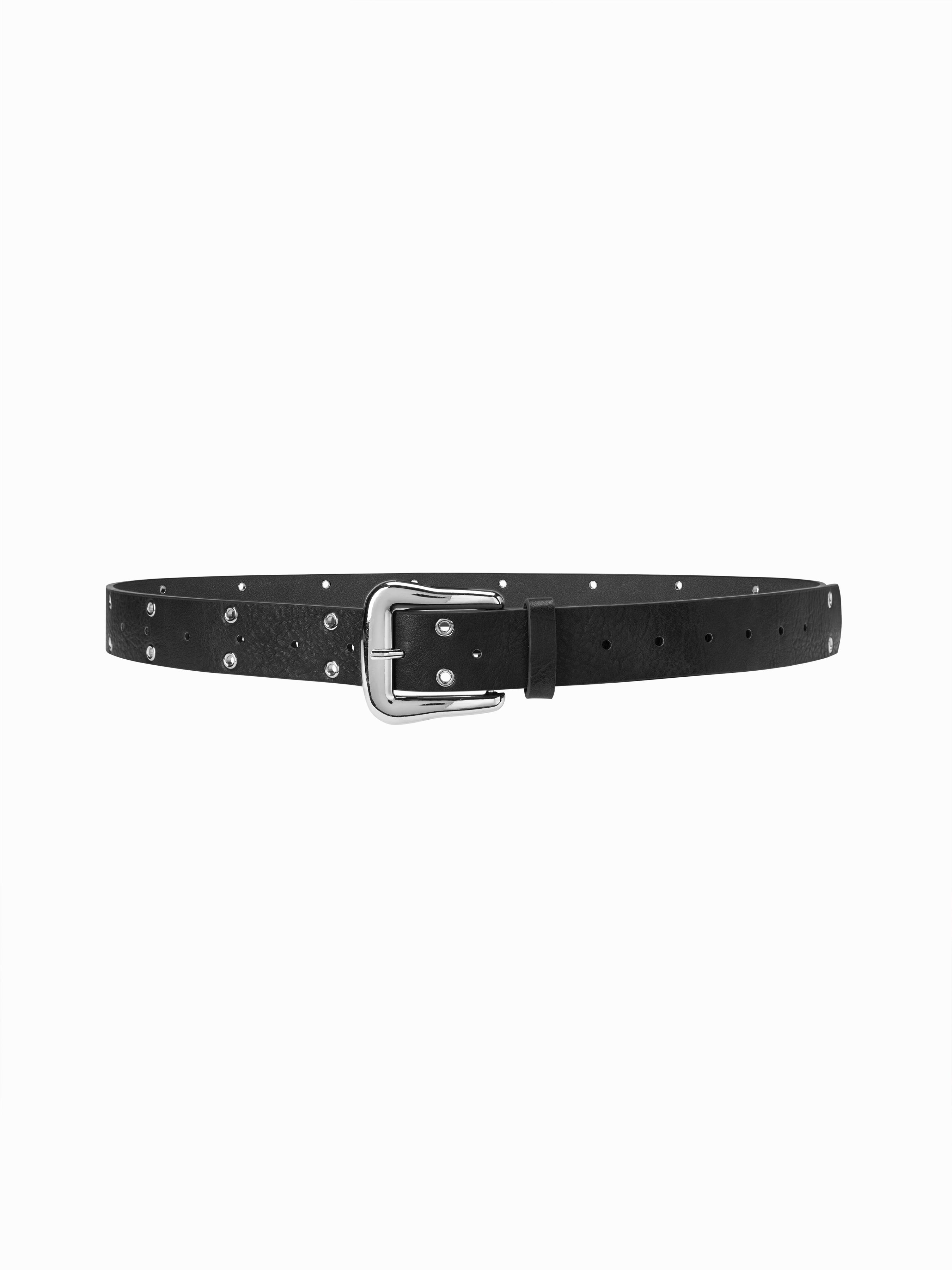 EYELET EMBELLISHED BUCKLE BELT by CIDER