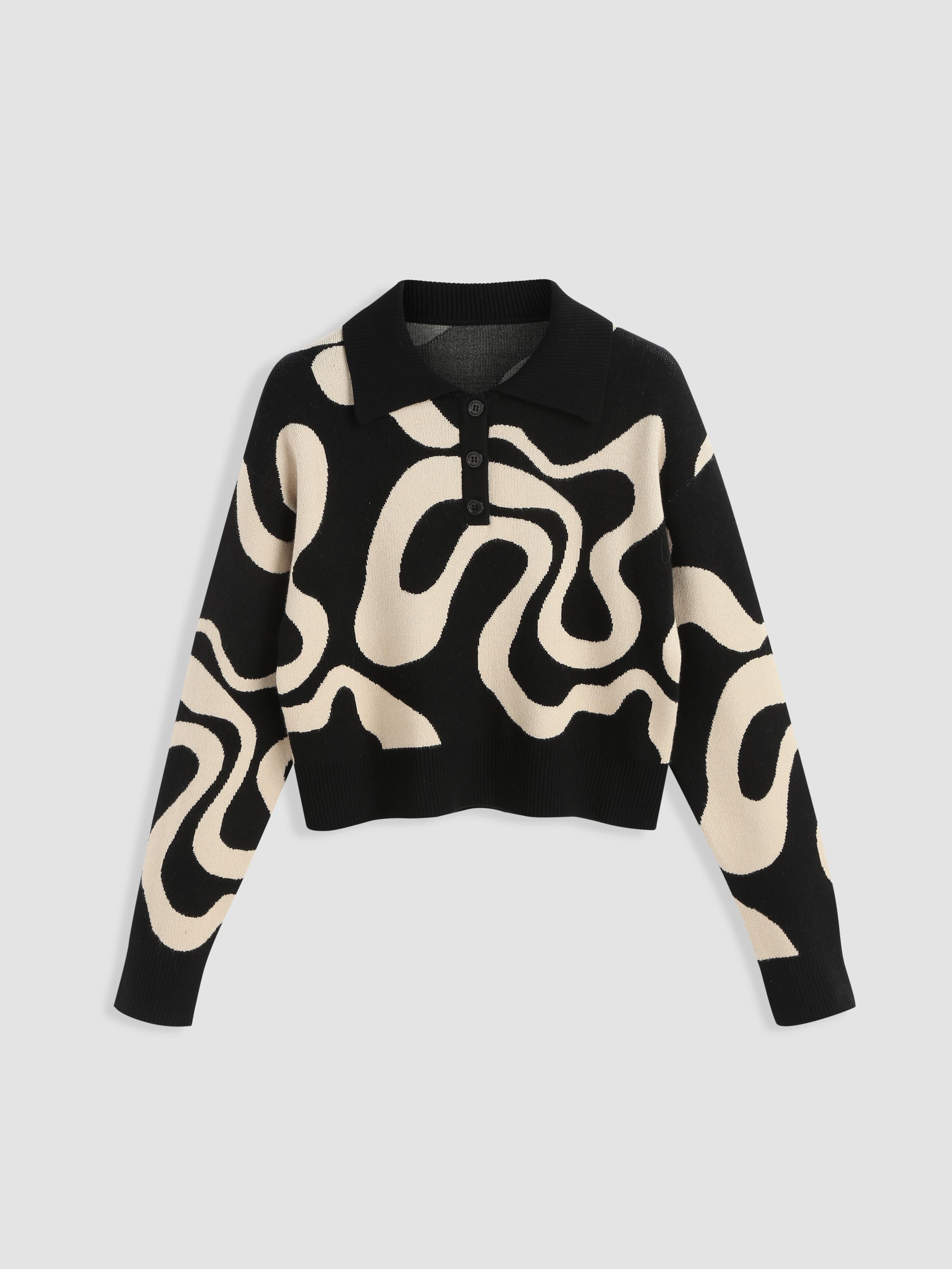 Everyday Illusion Psychedelic Swirl Pullover Sweater by CIDER