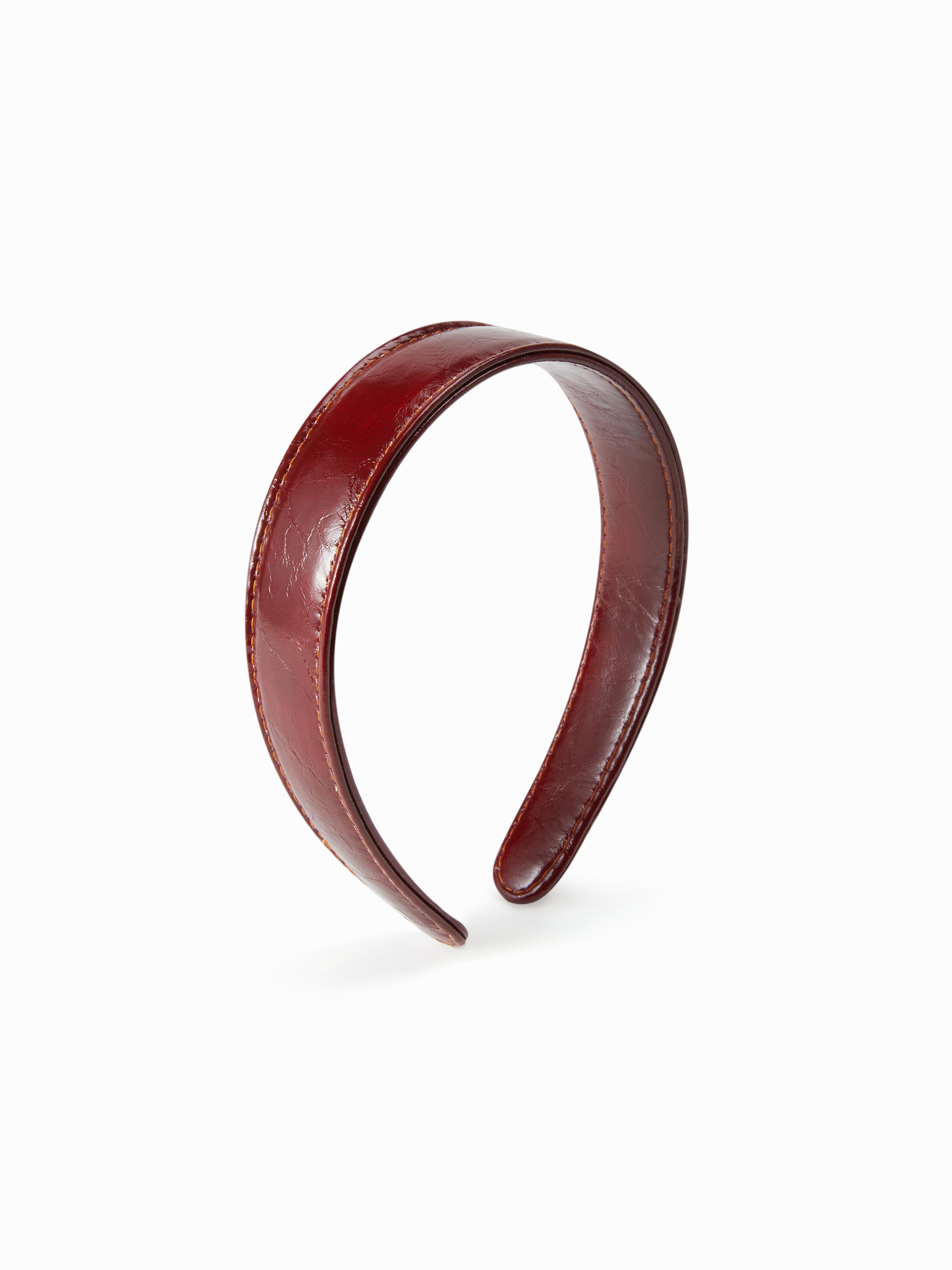 FAUX PATENT LEATHER HEADBAND by CIDER