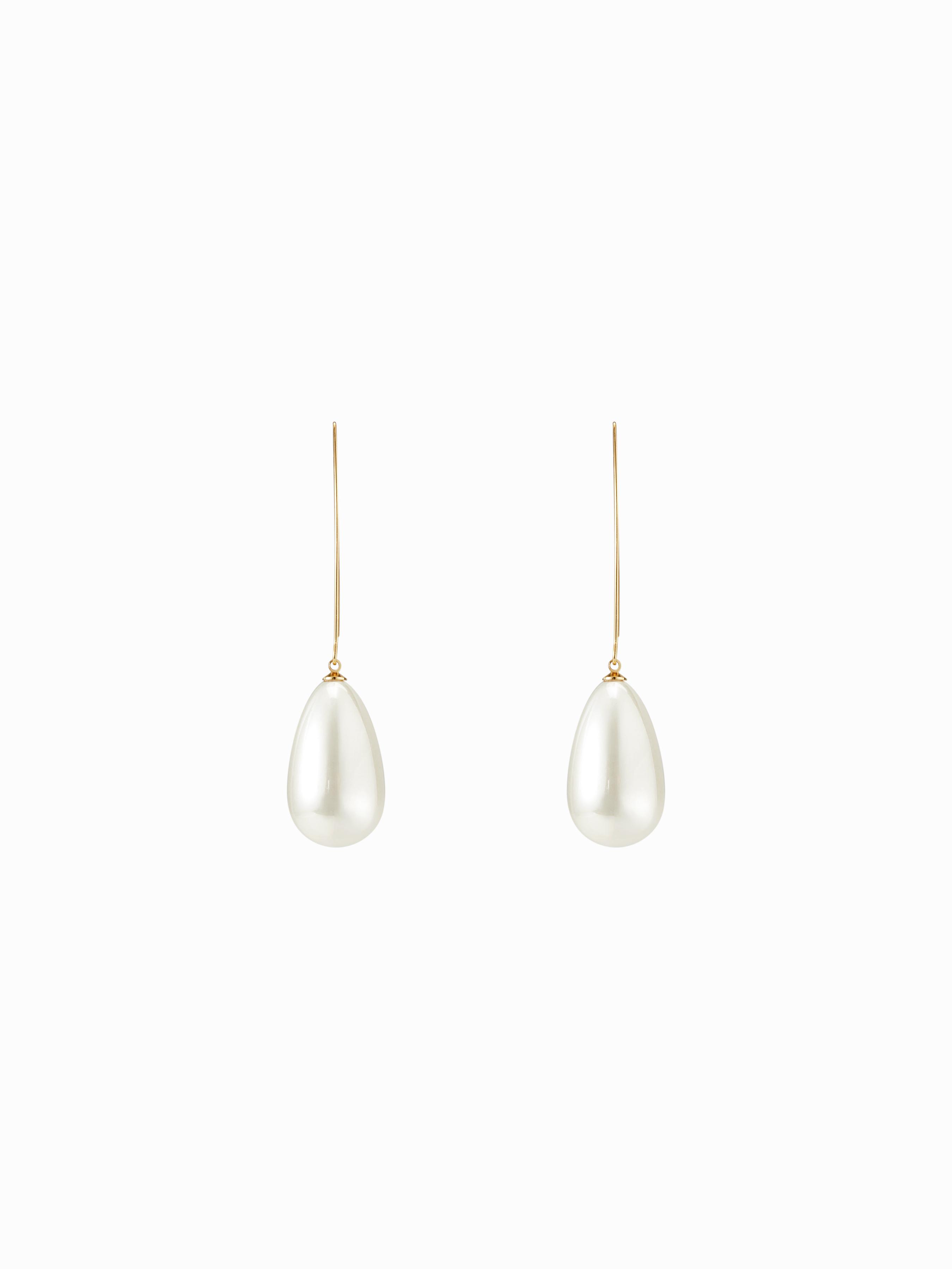FAUX PEARL DROP EARRINGS by CIDER