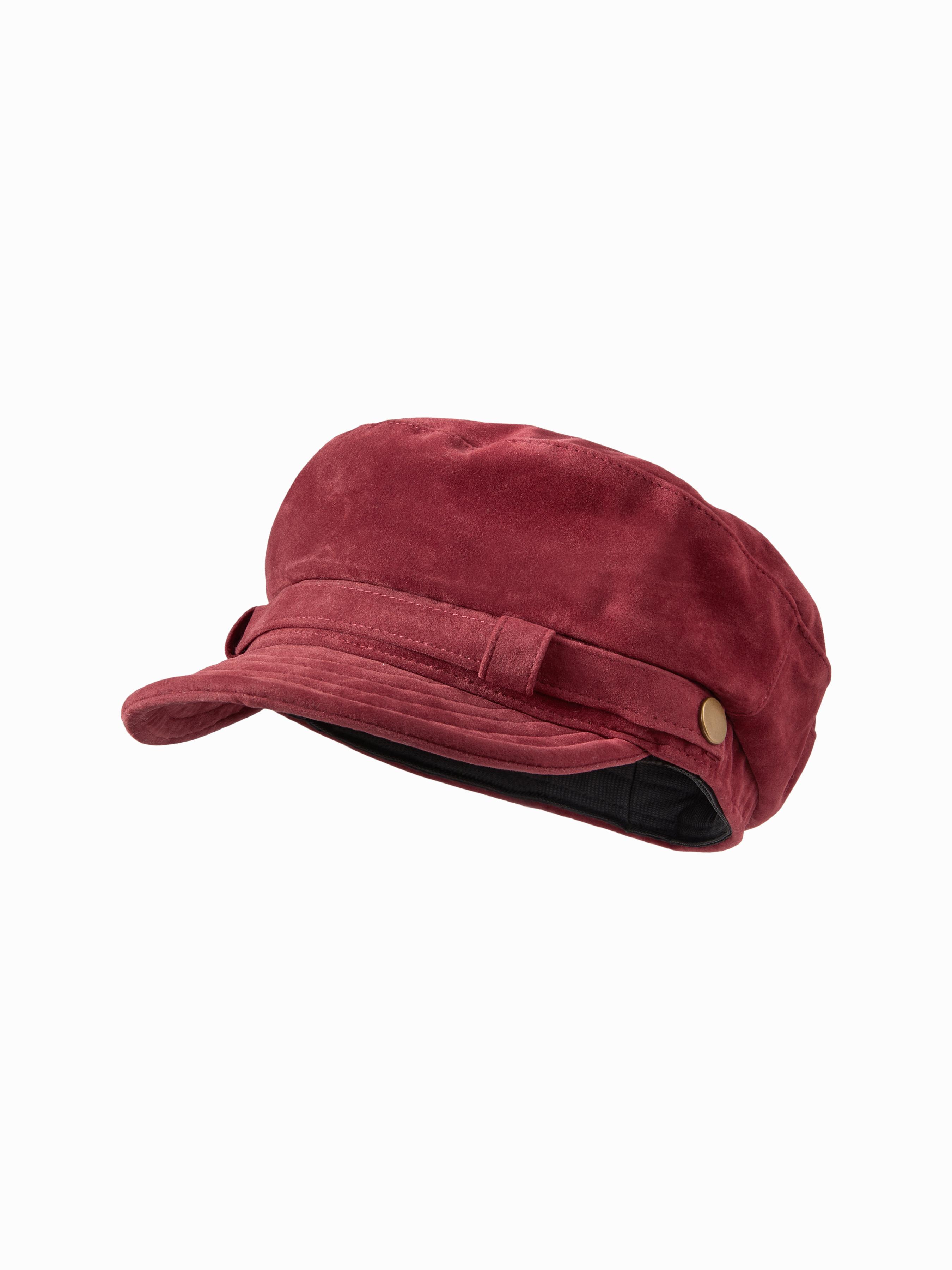 FAUX SUEDE BERET HAT by CIDER