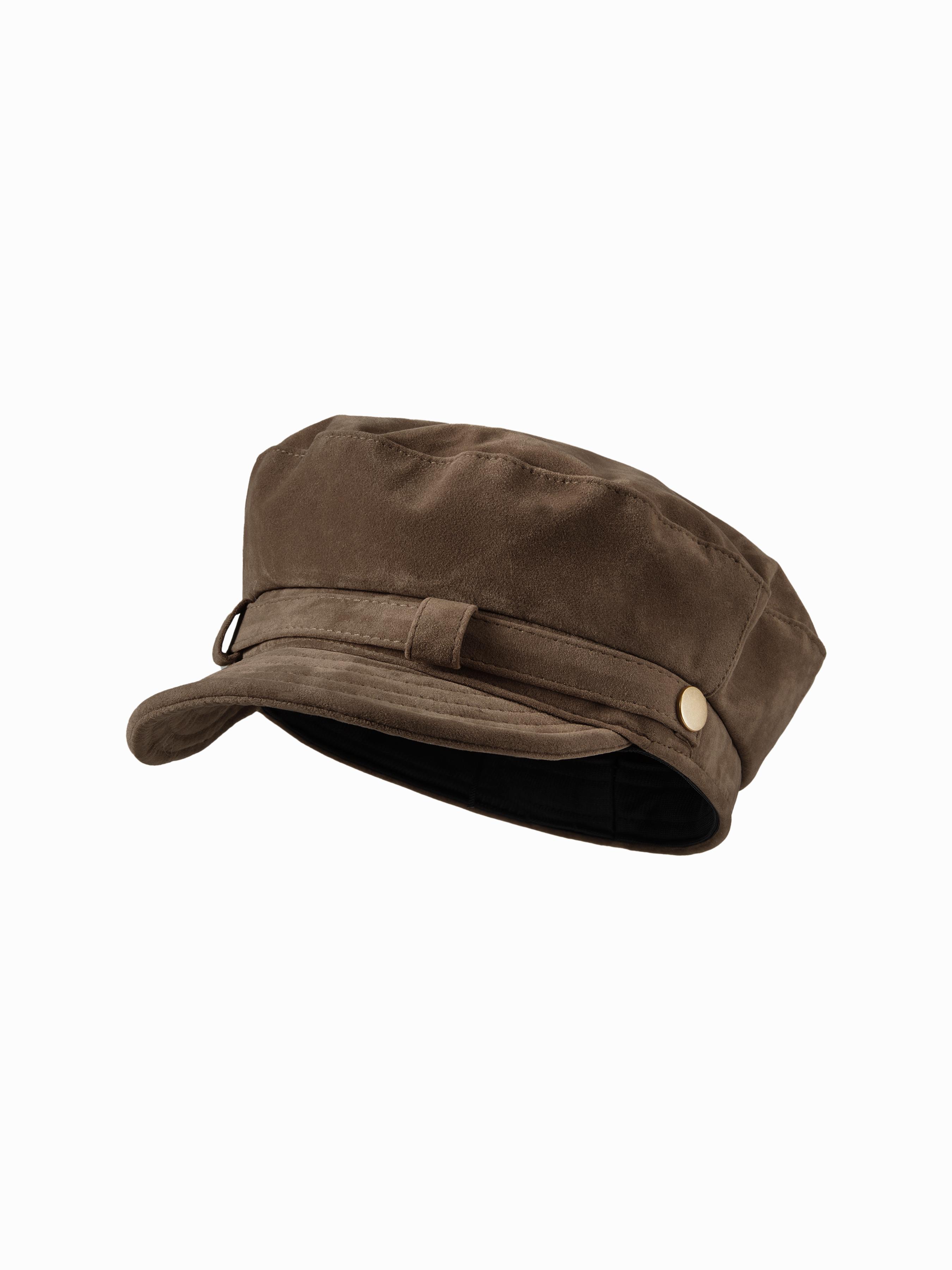 FAUX SUEDE BERET HAT by CIDER
