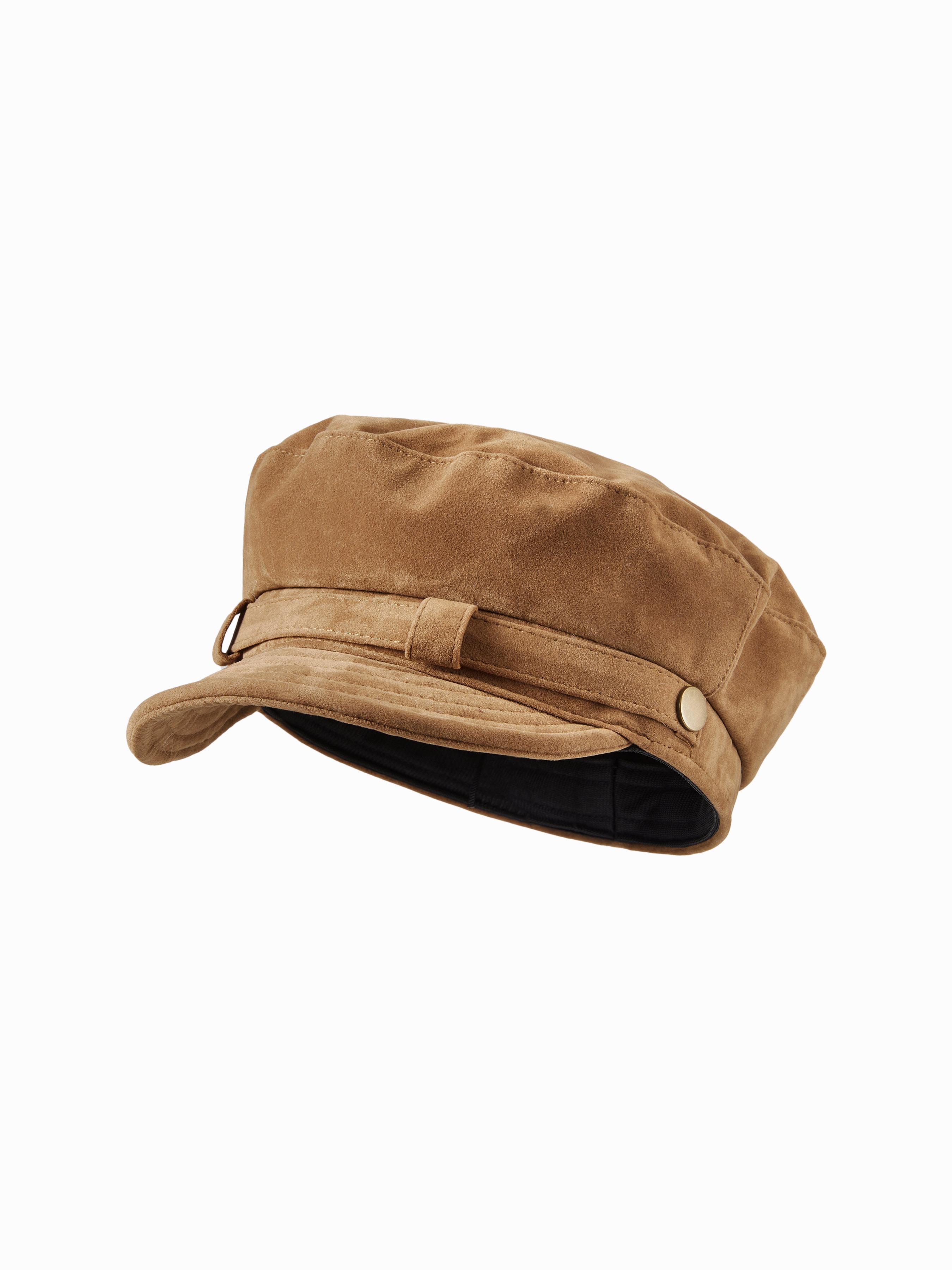 FAUX SUEDE BERET HAT by CIDER