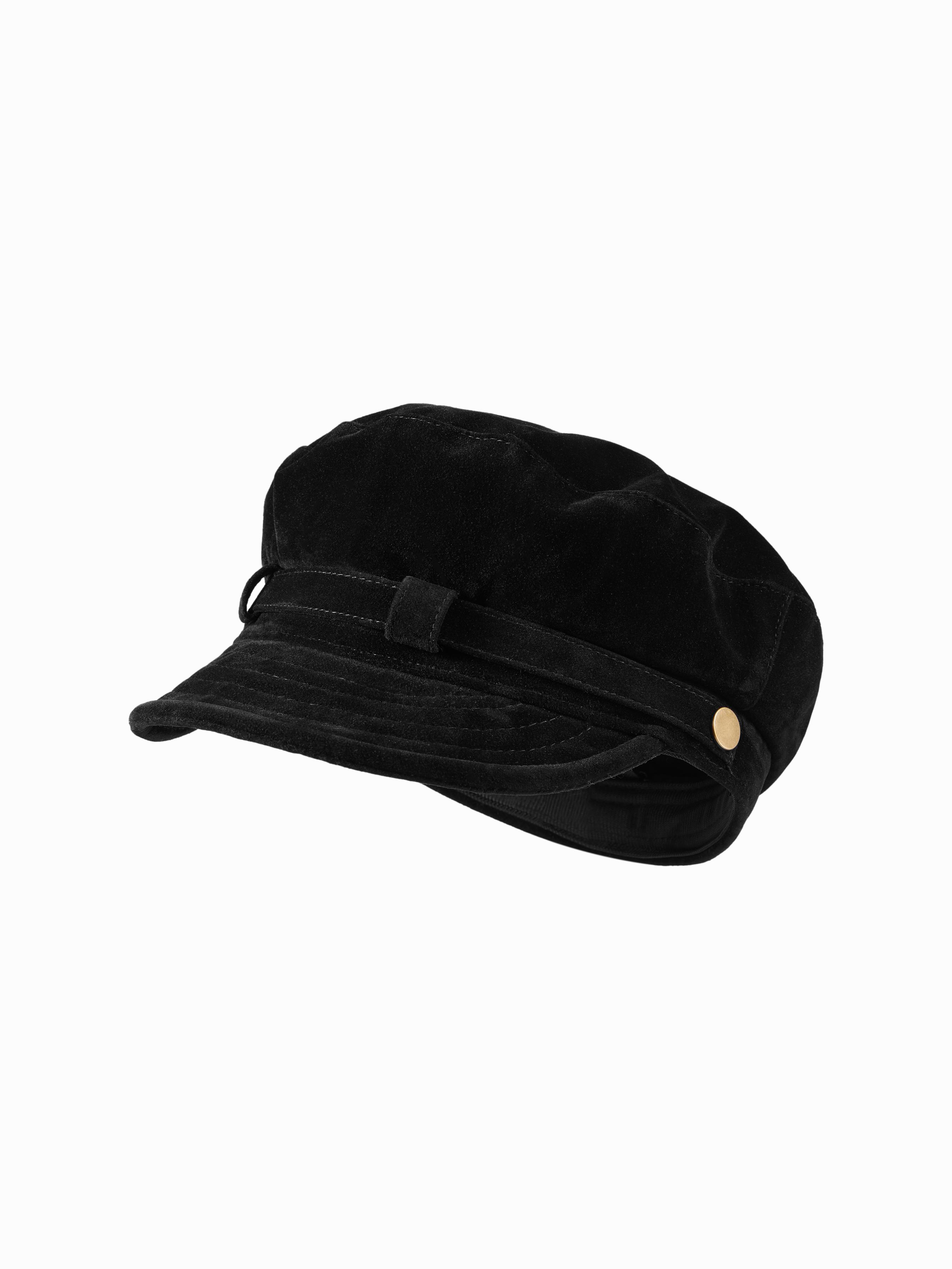 FAUX SUEDE BERET HAT by CIDER