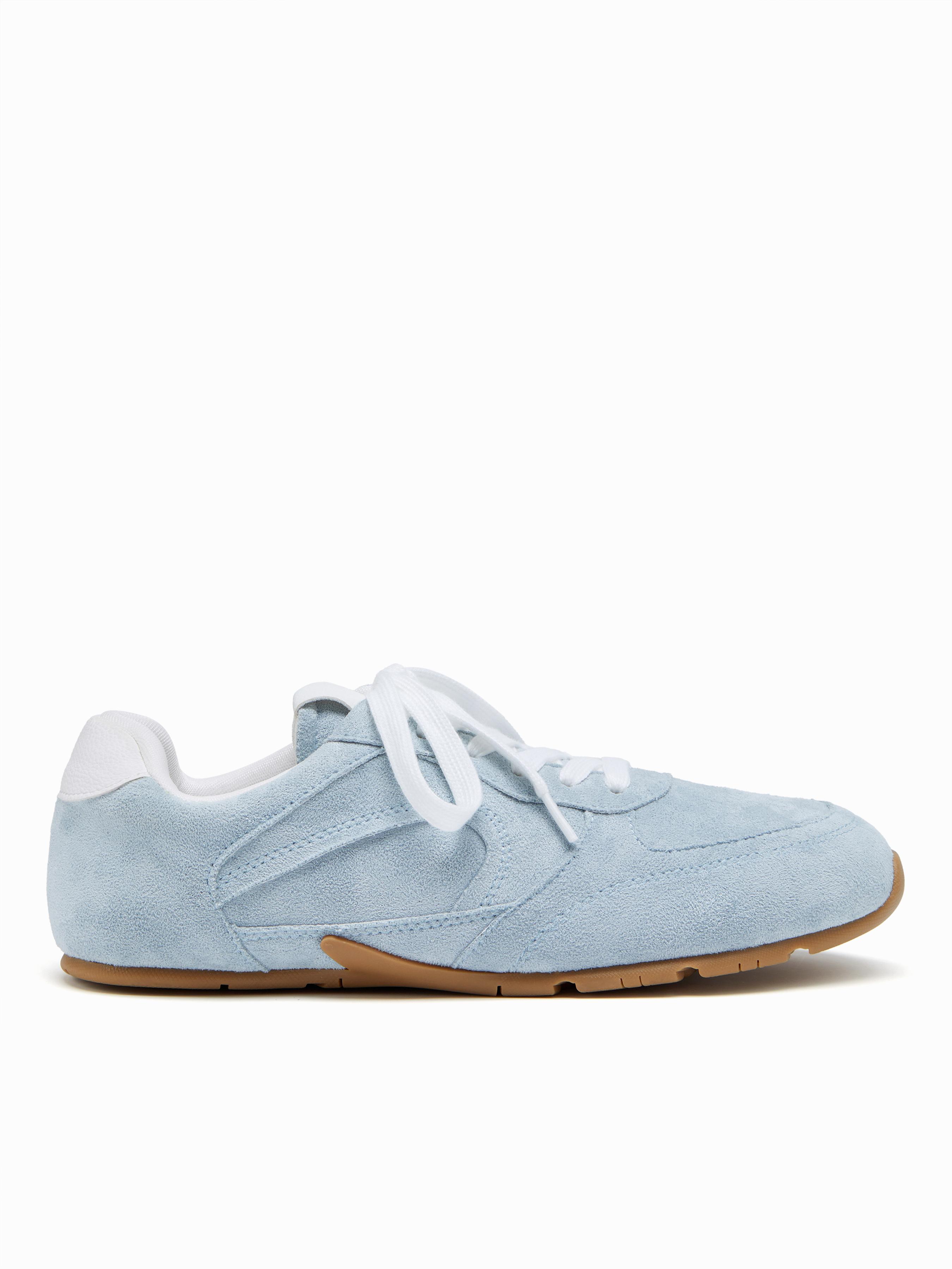 FAUX SUEDE LACE-UP SNEAKERS by CIDER