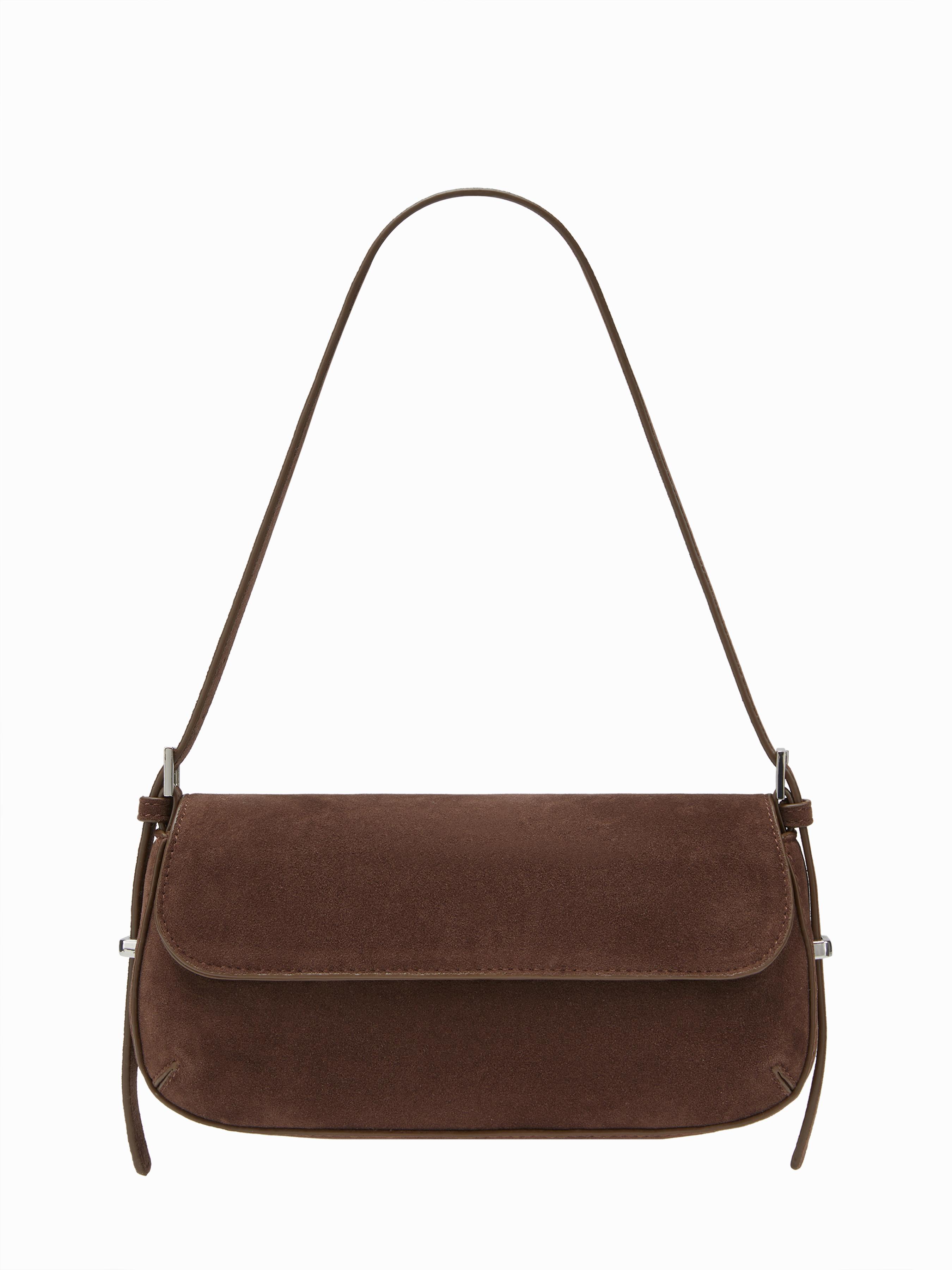 FAUX SUEDE SHOULDER BAG by CIDER