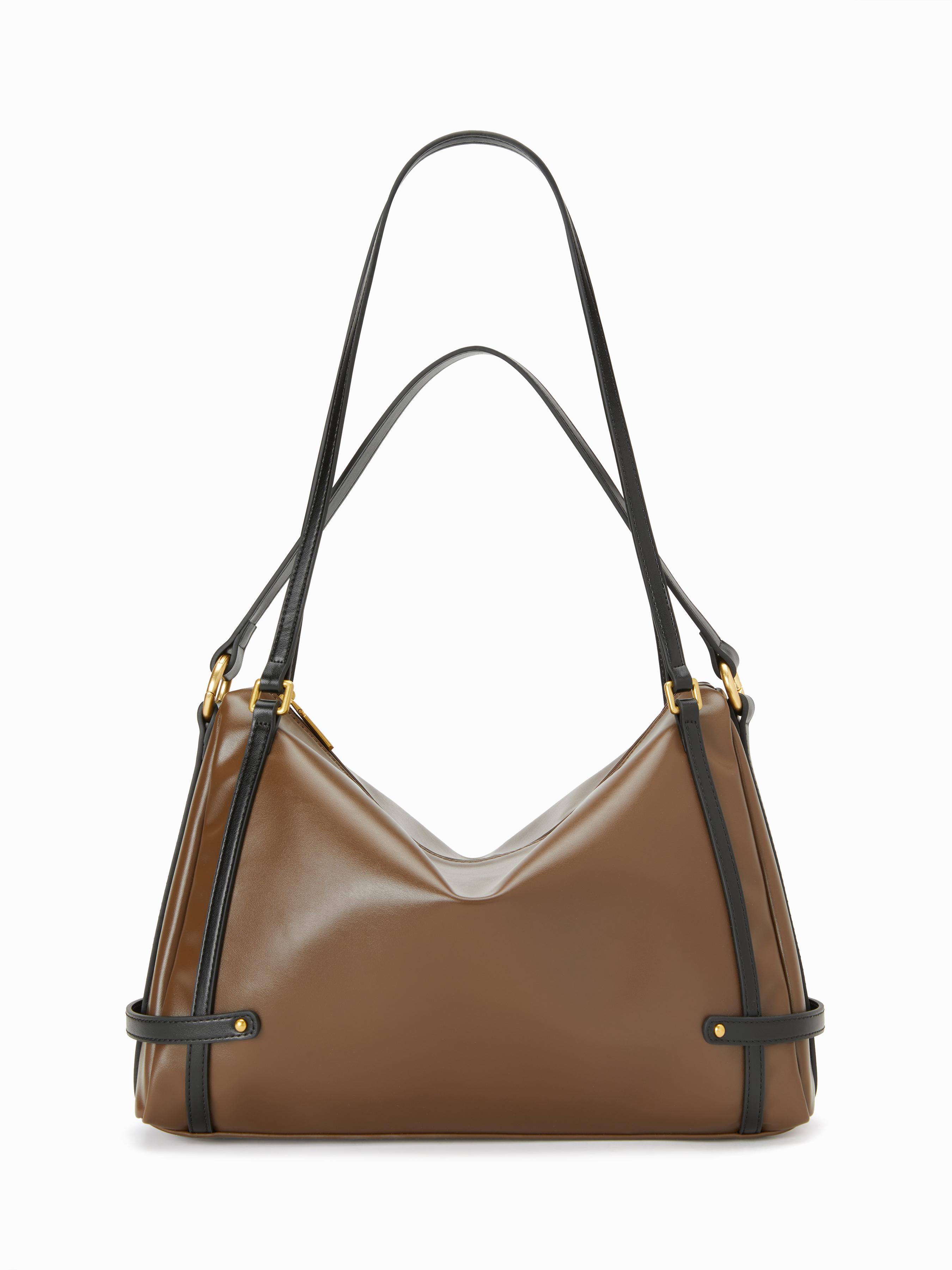 FAUX SUEDE SHOULDER BAG by CIDER
