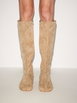 FAUX SUEDE SPLIT TOE KNEE HIGH BOOTS by CIDER FAUX SUEDE SPLIT TOE KNEE HIGH BOOTS by CIDER