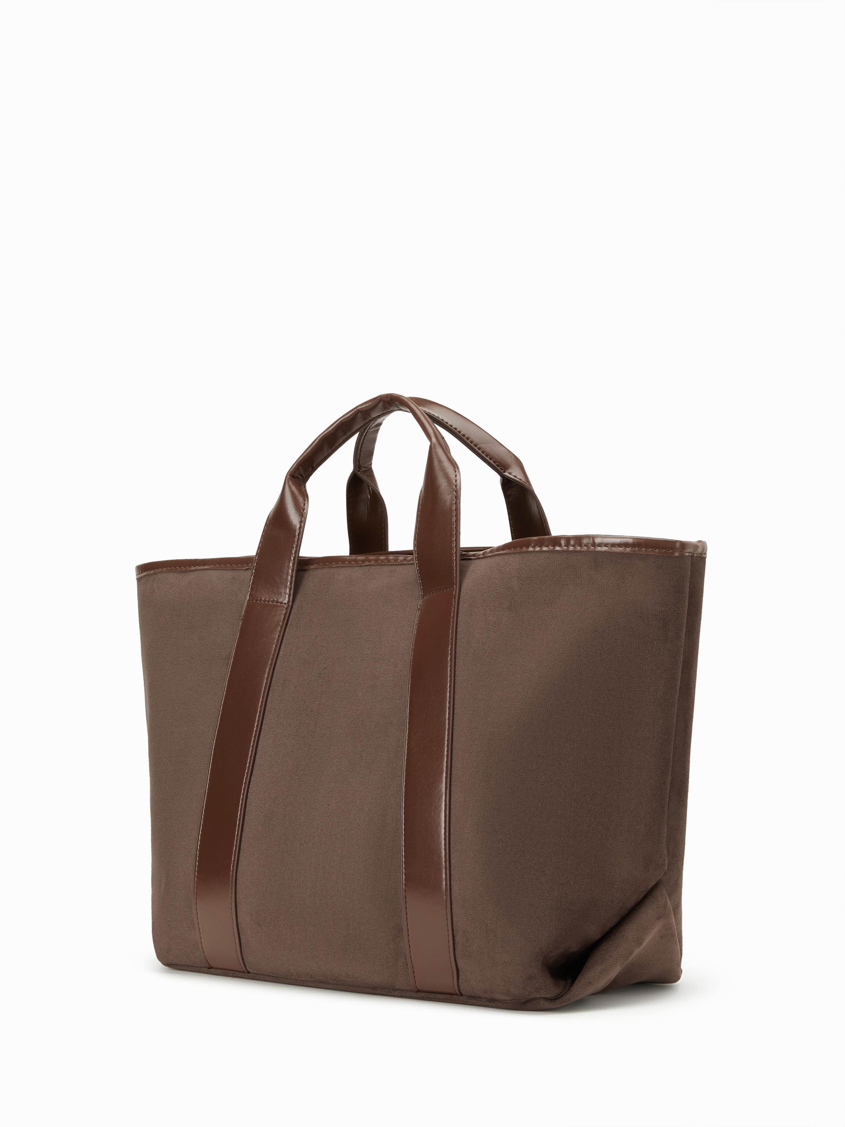 FAUX SUEDE TOTE BAG by CIDER
