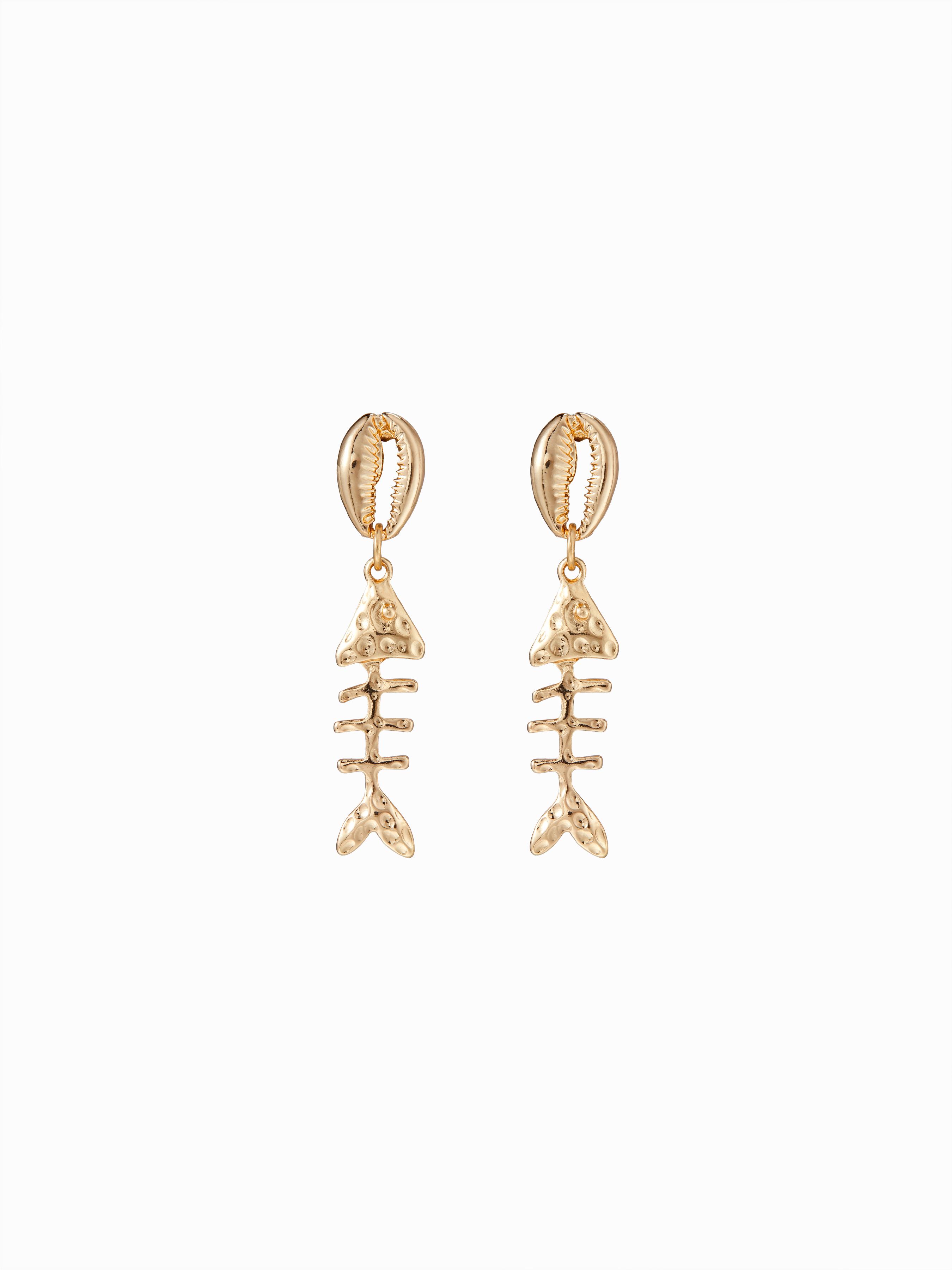 FISH DECOR DROP EARRINGS by CIDER