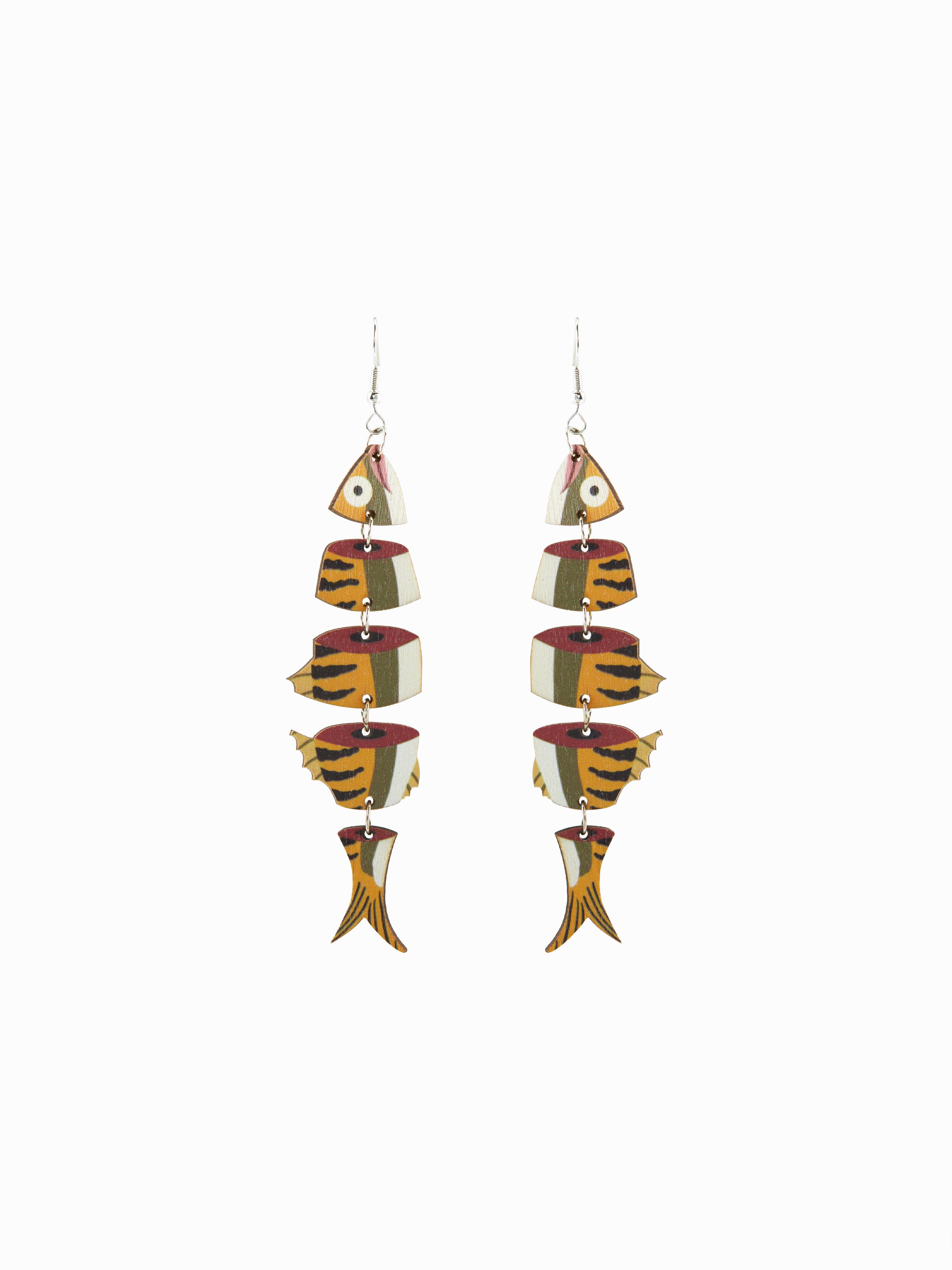 FISH DROP EARRINGS by CIDER
