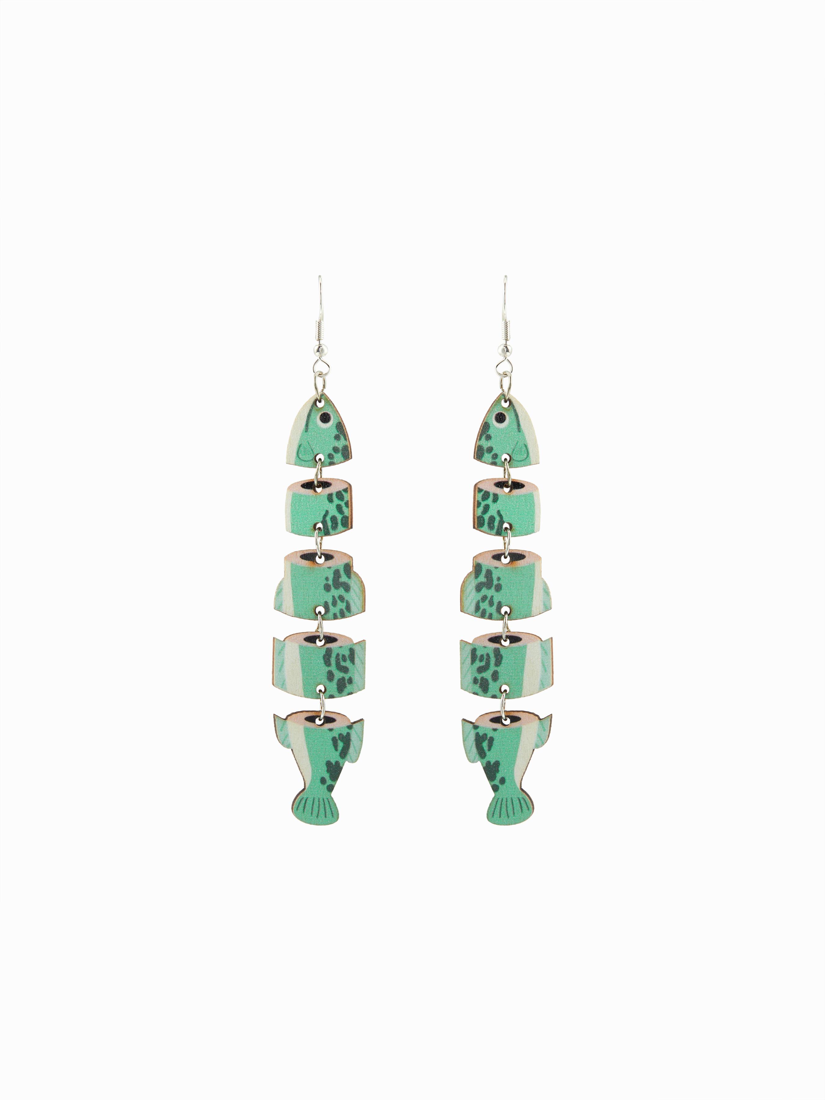 FISH DROP EARRINGS by CIDER