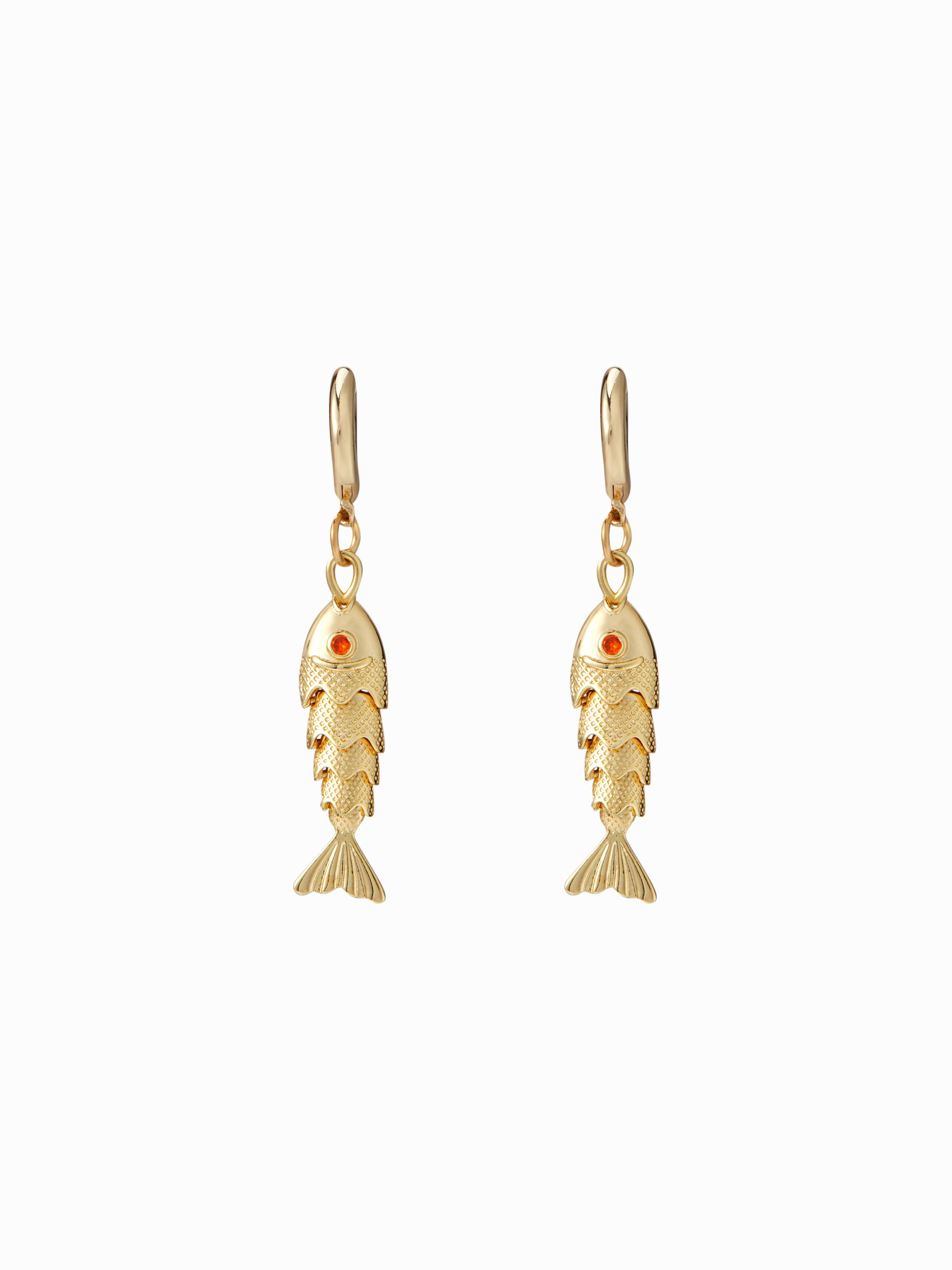 FISH PENDANT EARRINGS by CIDER