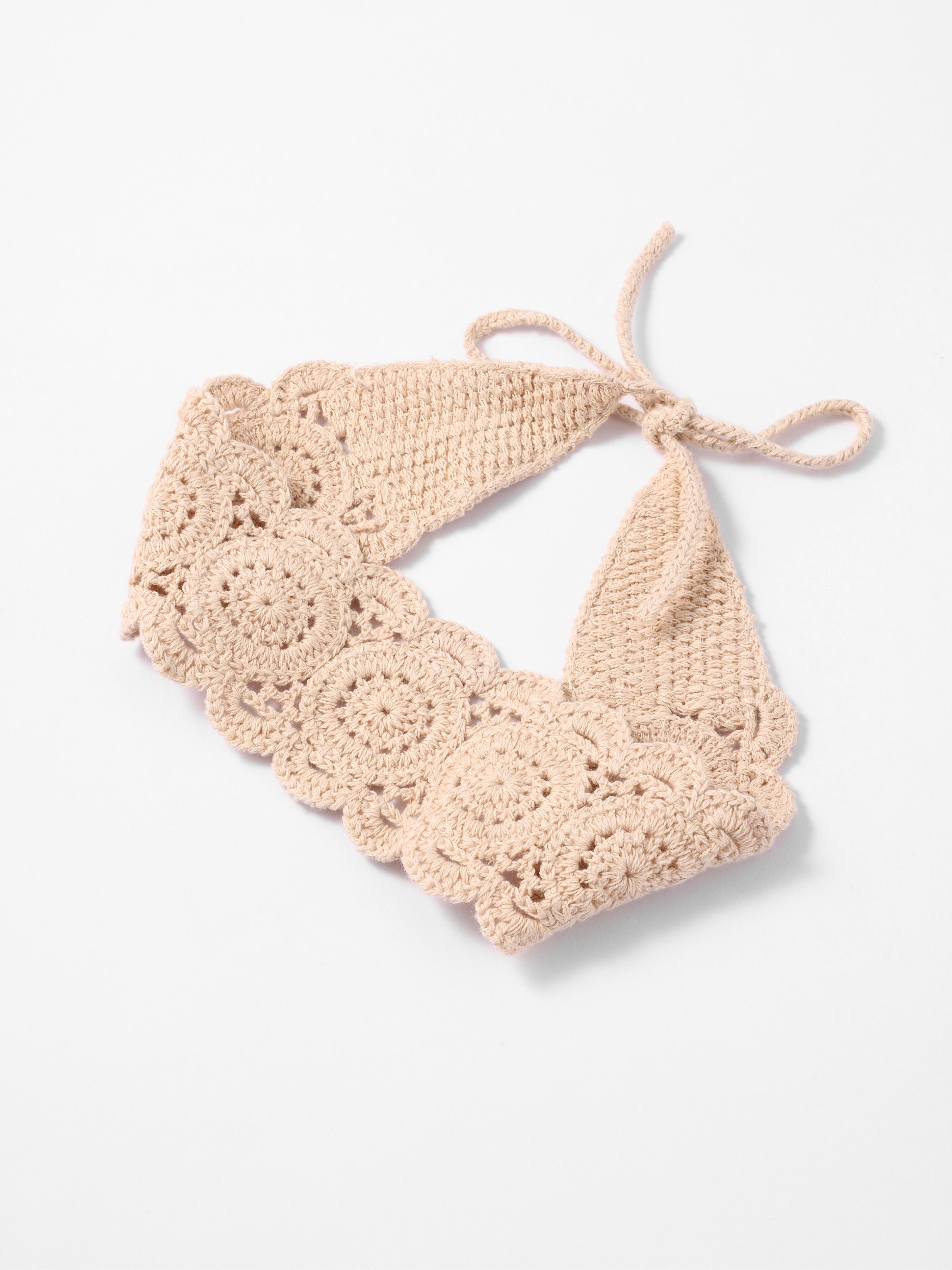 FLORAL KNIT HEADSCARF by CIDER