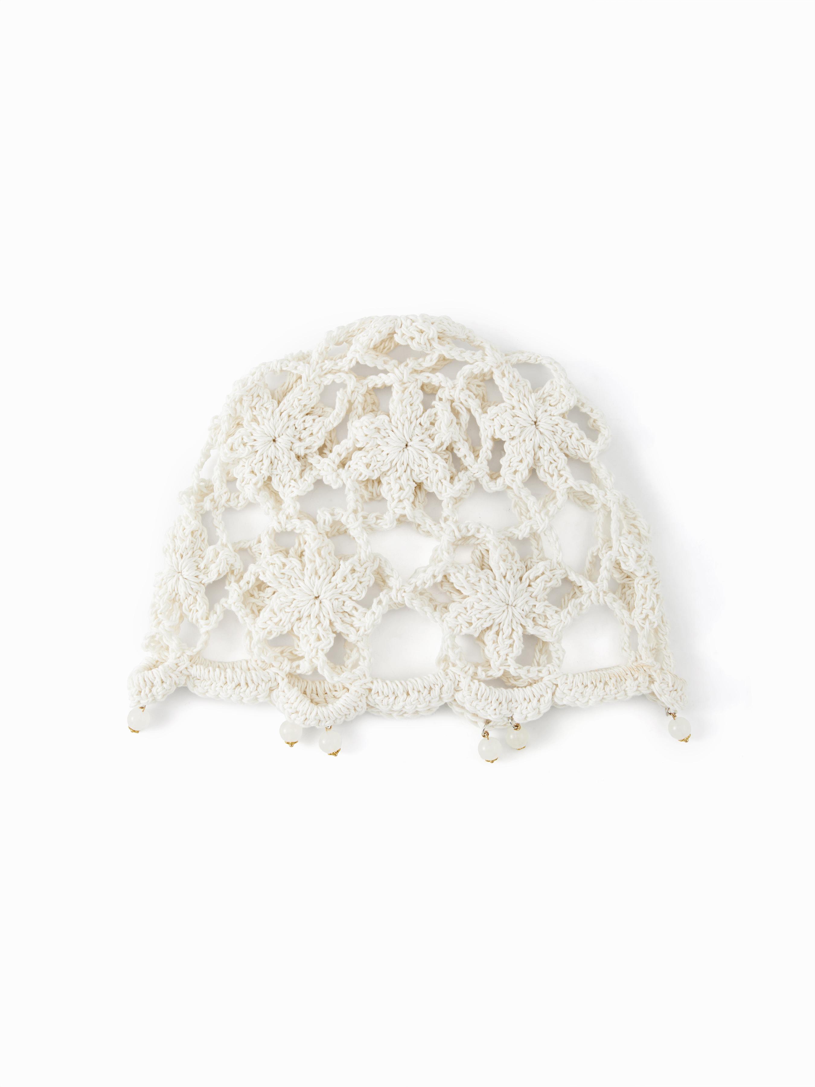 FLORAL KNITTED HAT by CIDER