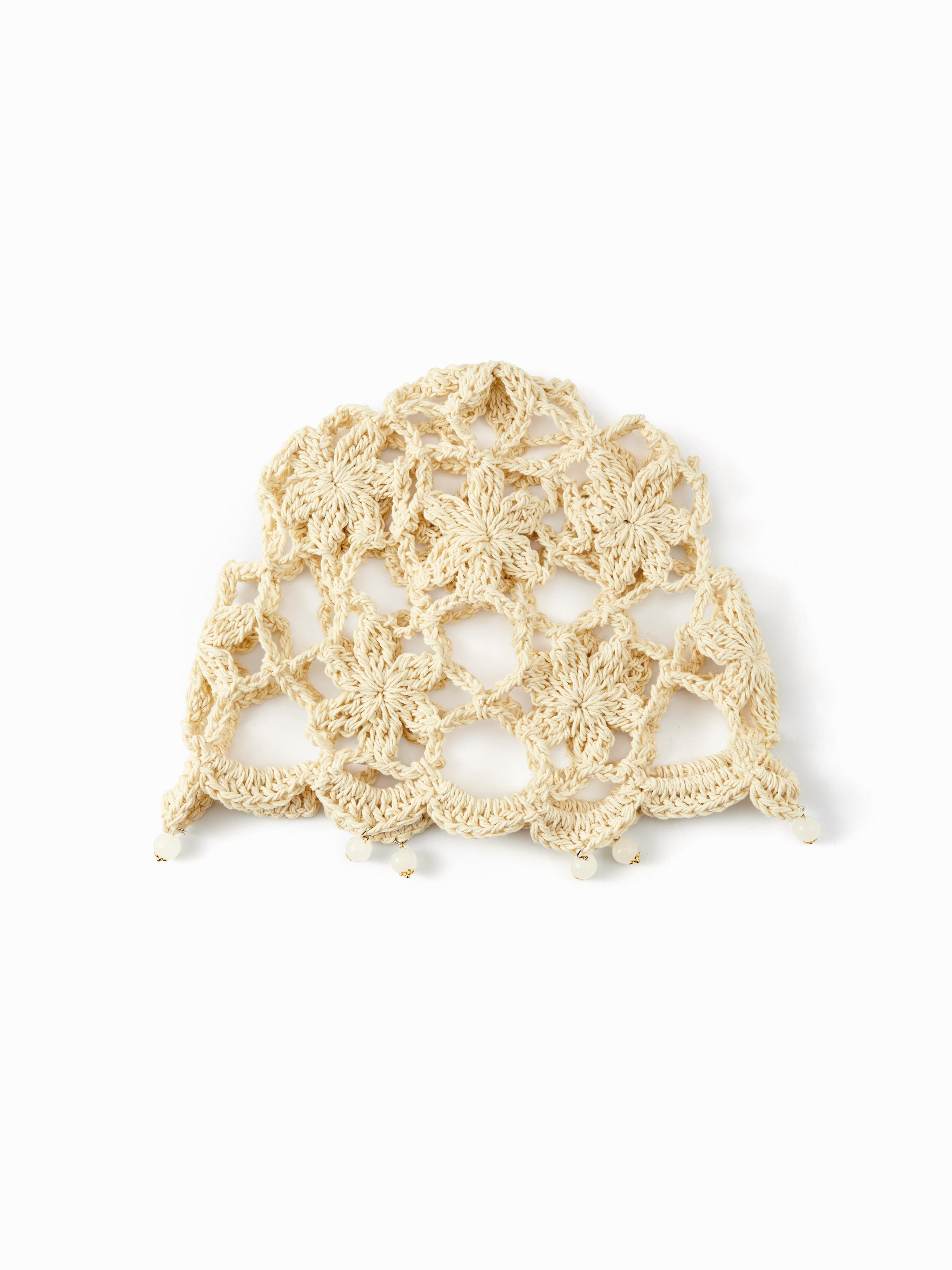 FLORAL KNITTED HAT by CIDER