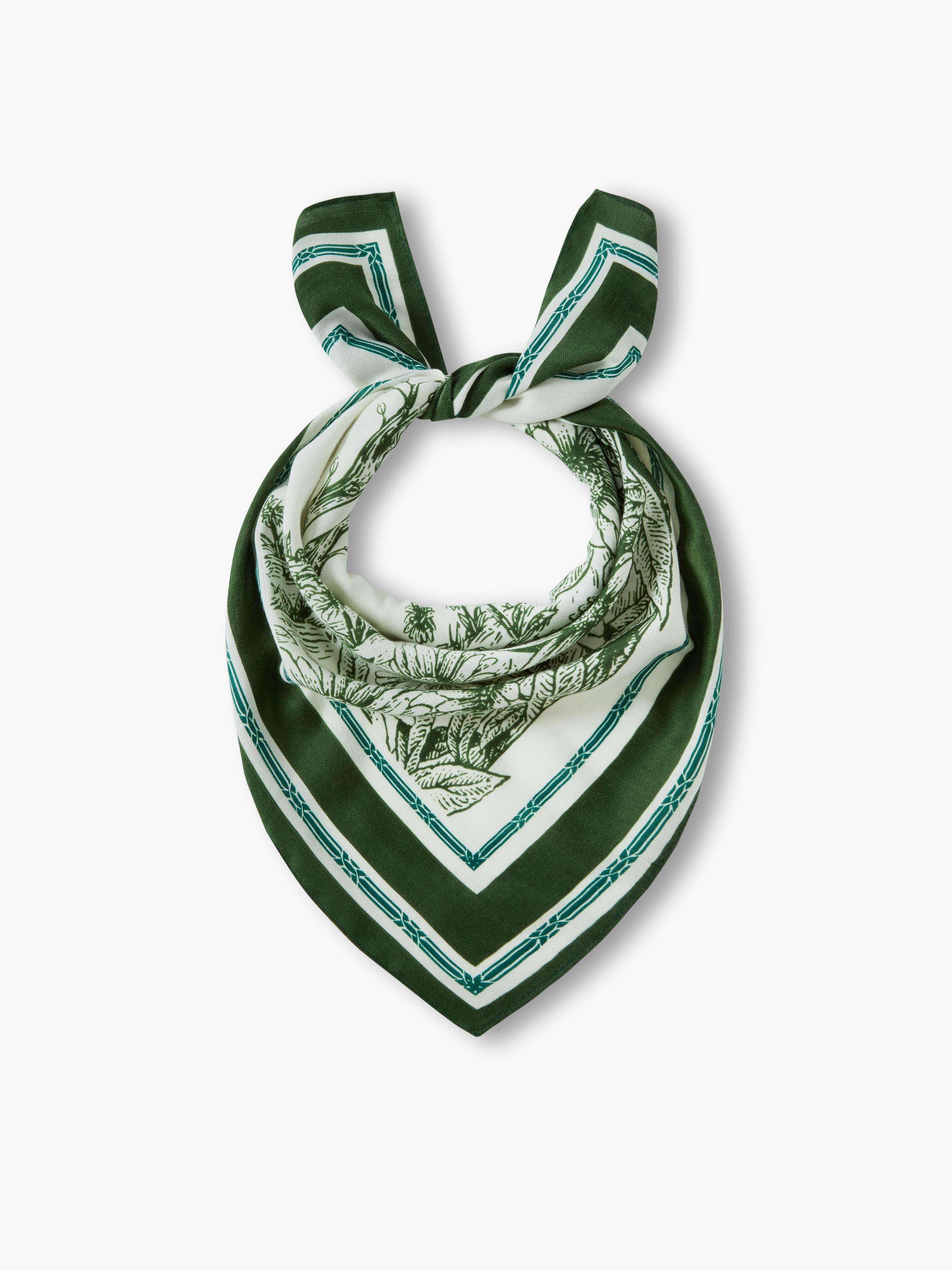 FLORAL SQUARE HEADSCARF by CIDER