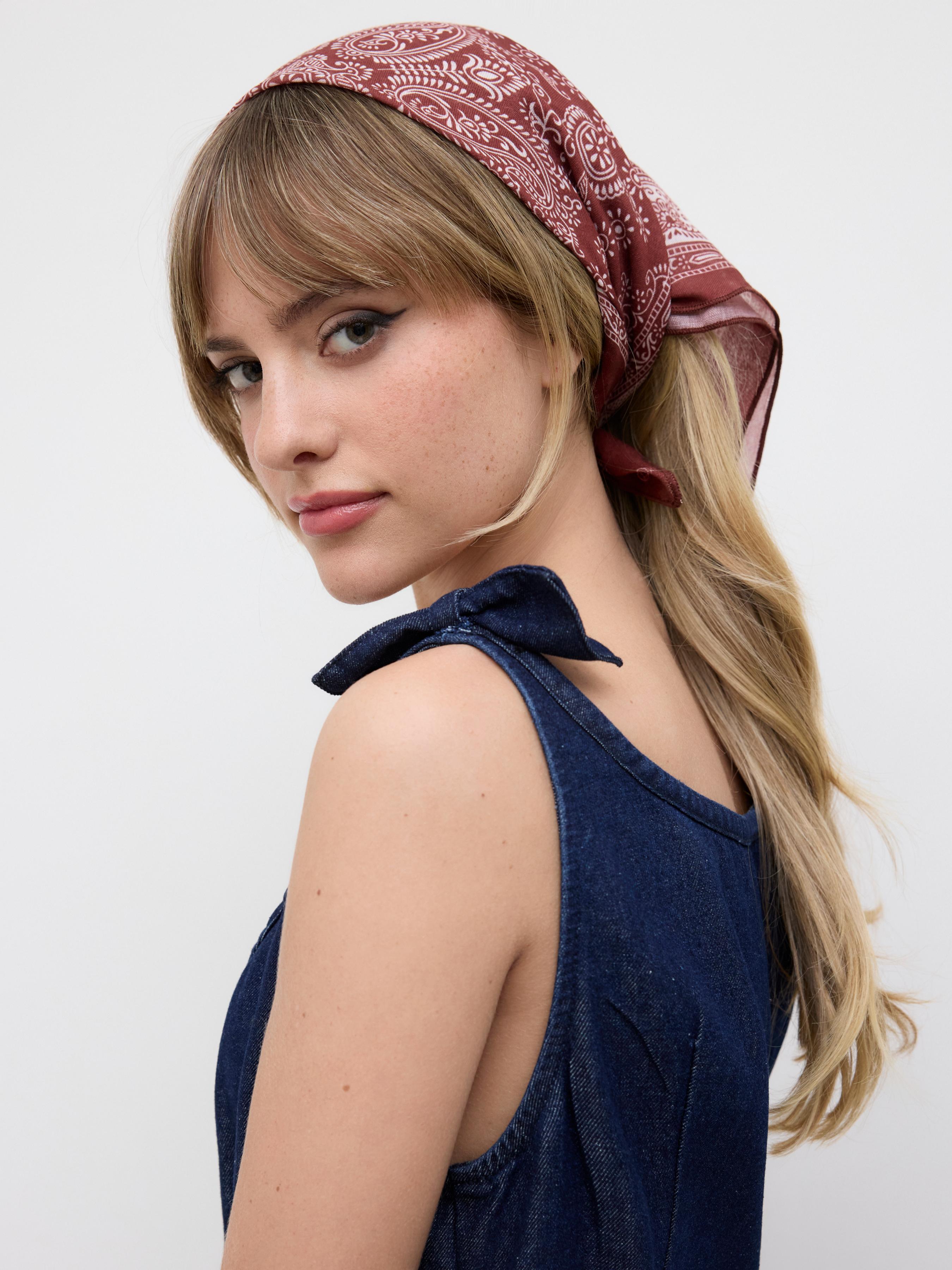 FLORAL SQUARE HEADSCARF by CIDER