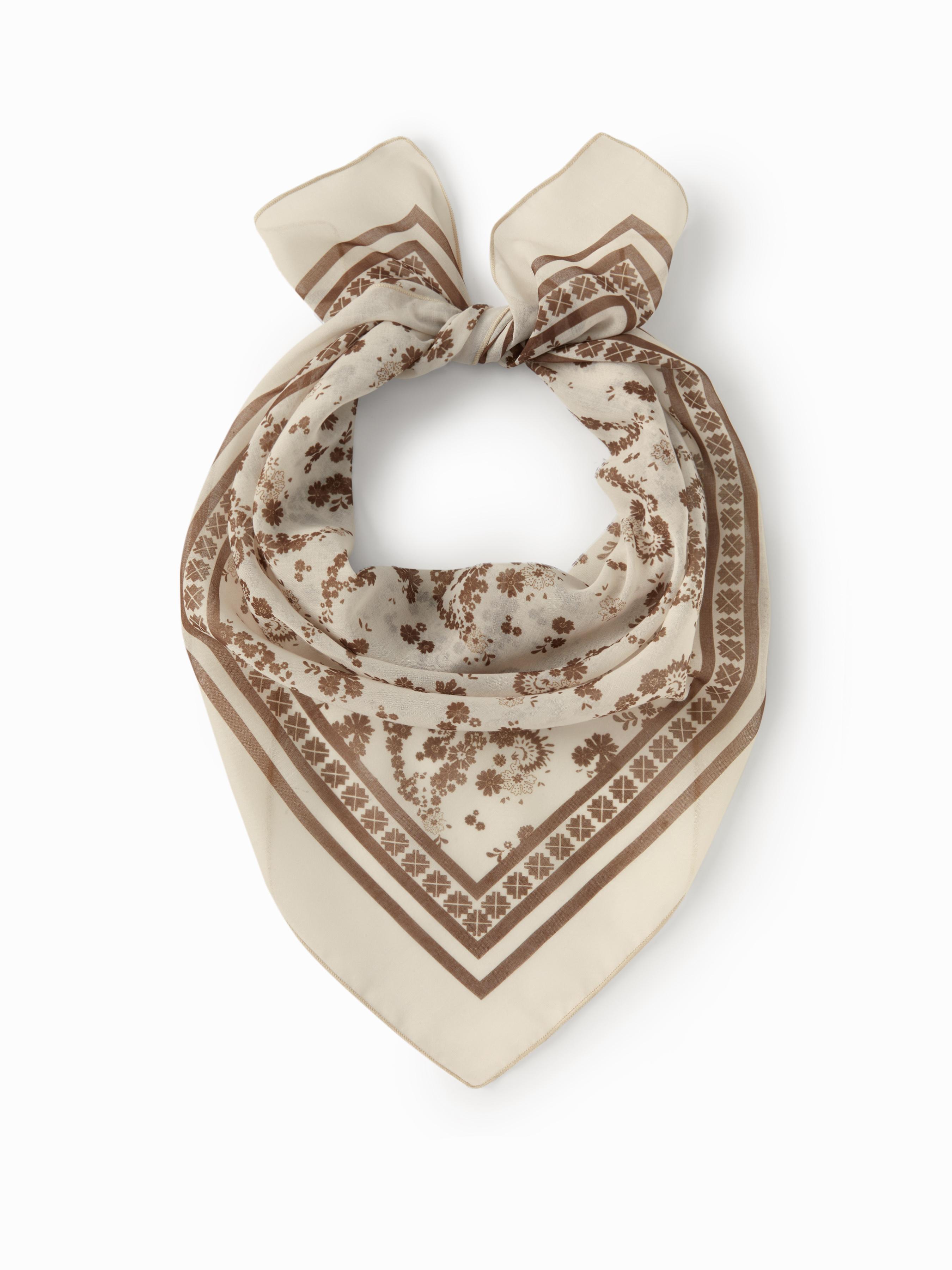 FLORAL SQUARE HEADSCARF by CIDER