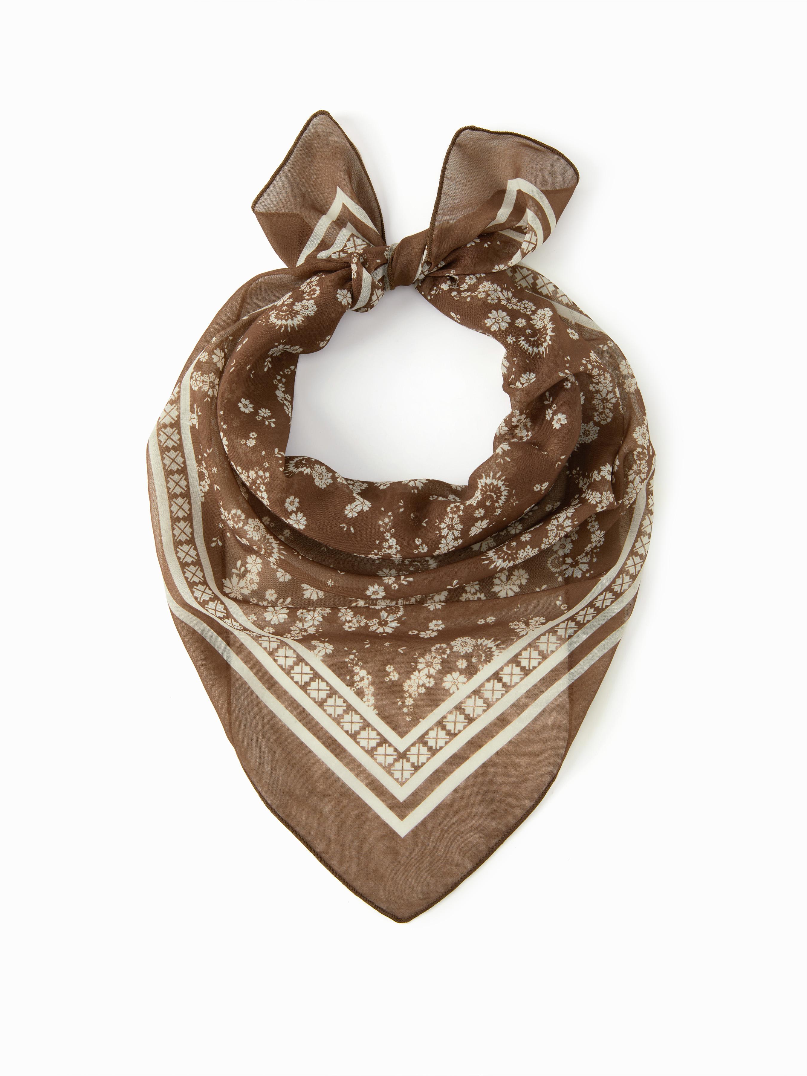 FLORAL SQUARE HEADSCARF by CIDER