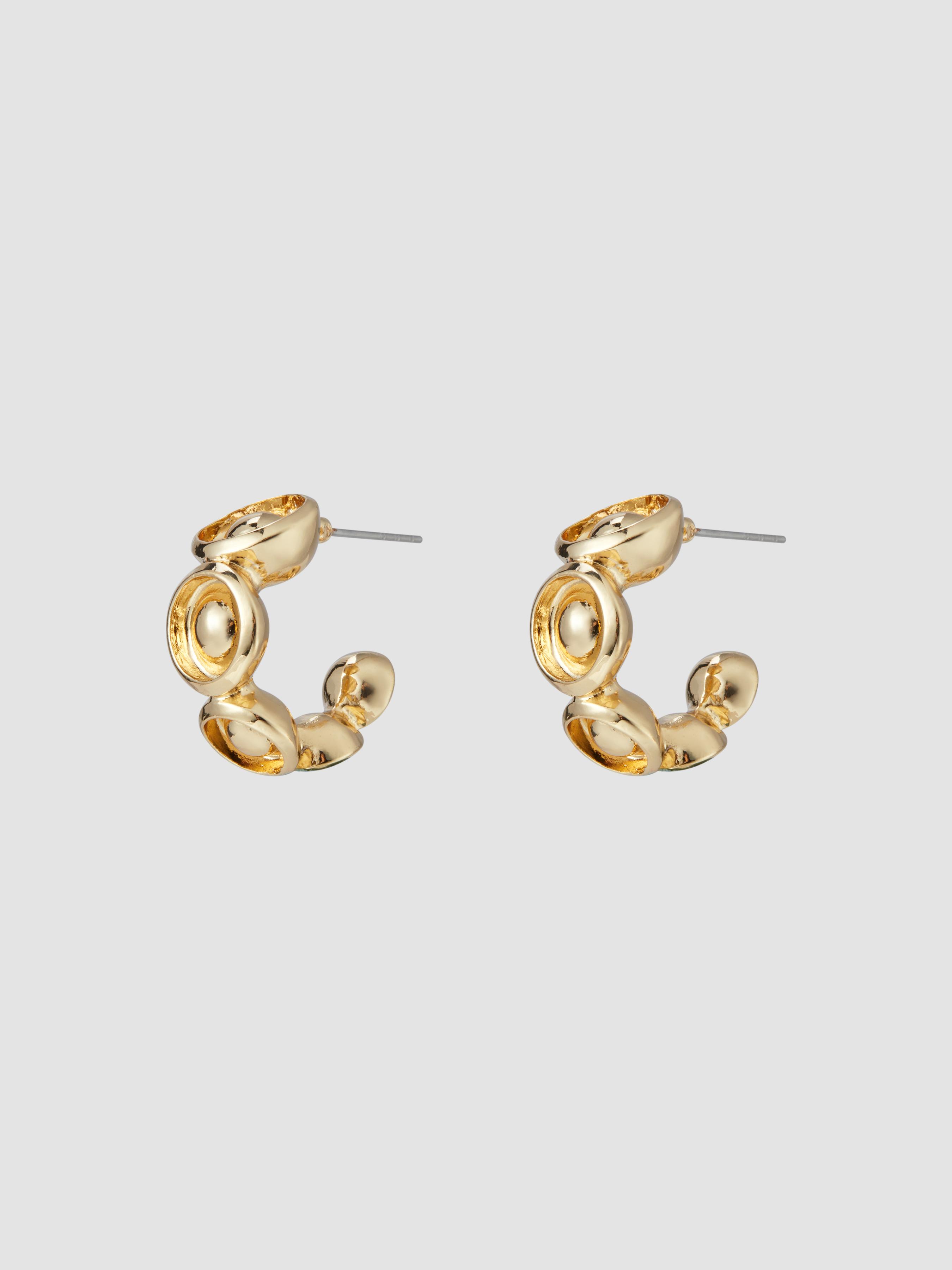 FLOWER HOOP EARRINGS by CIDER