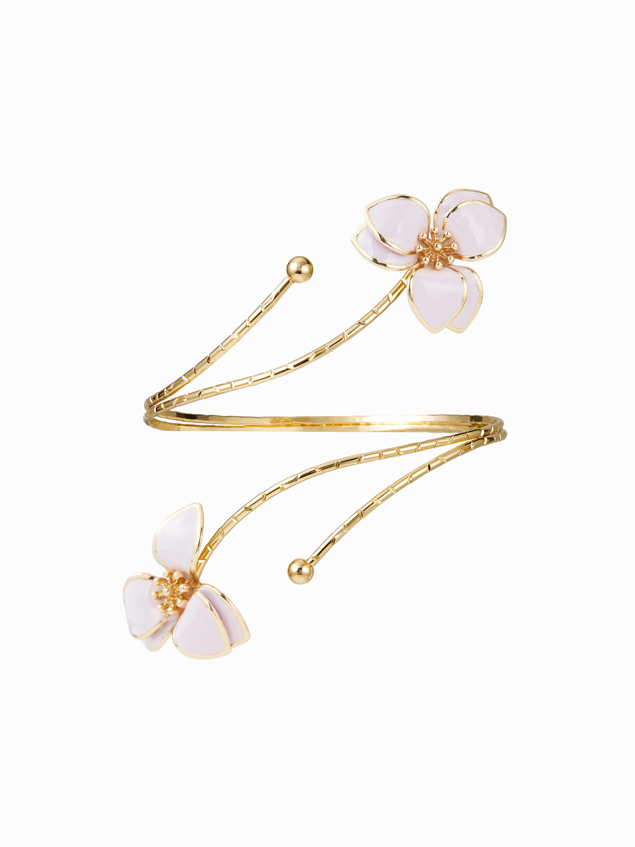 FLOWER OPEN ARM CUFF by CIDER