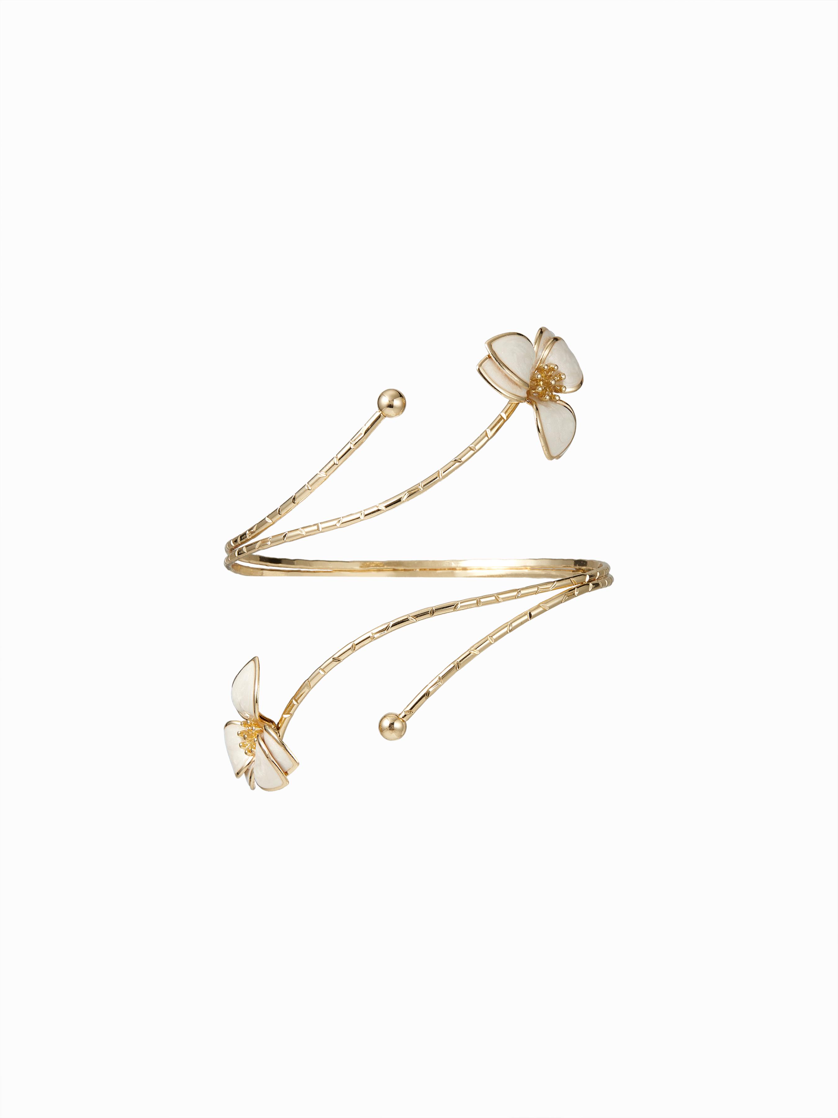 FLOWER OPEN ARM CUFF by CIDER