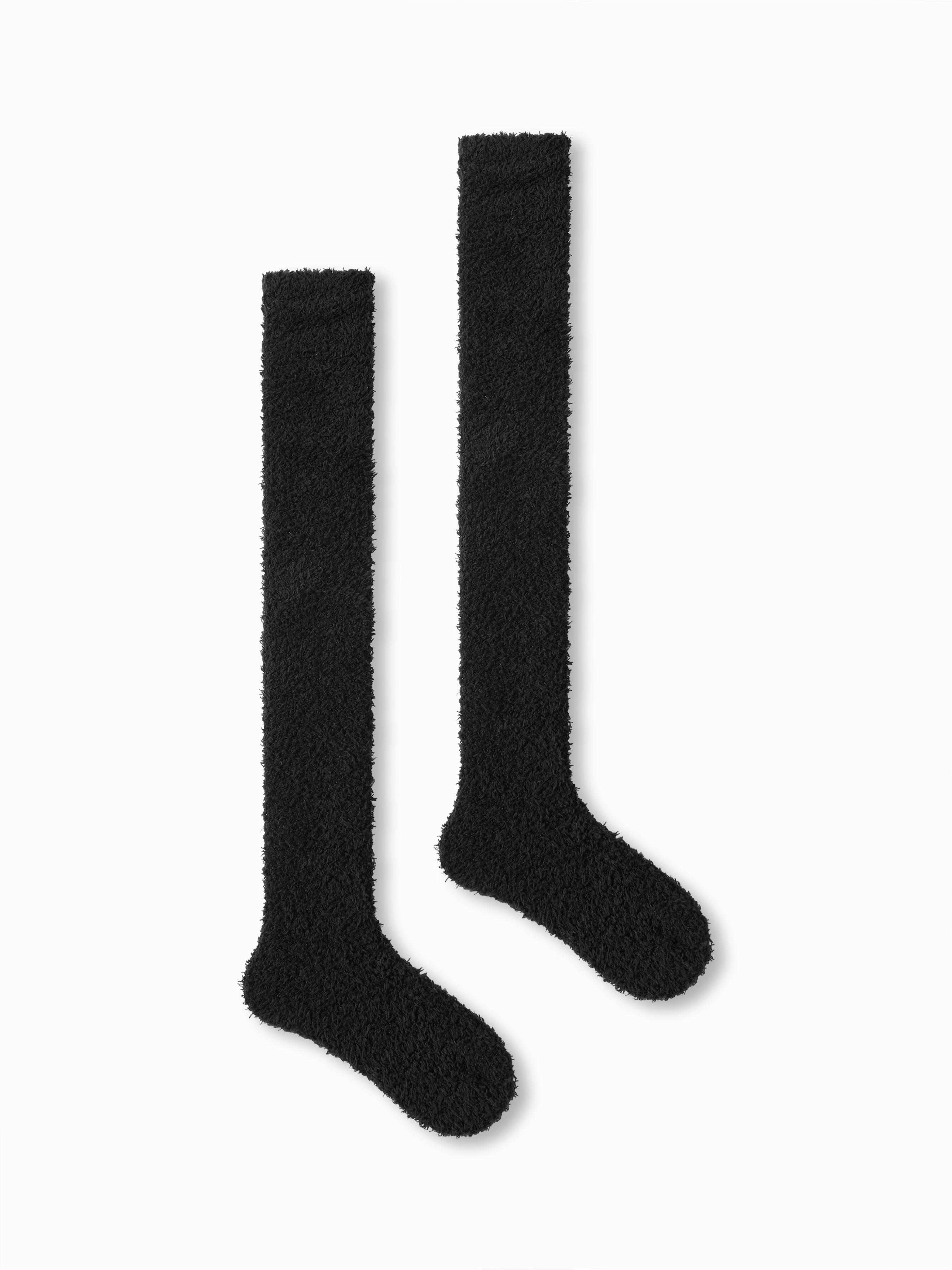 FUZZY WARM KNEE HIGH SOCKS by CIDER