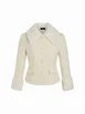 Faux Fur Trim Wool-look Jacket Curve & Plus by CIDER Faux Fur Trim Wool-look Jacket Curve & Plus by CIDER