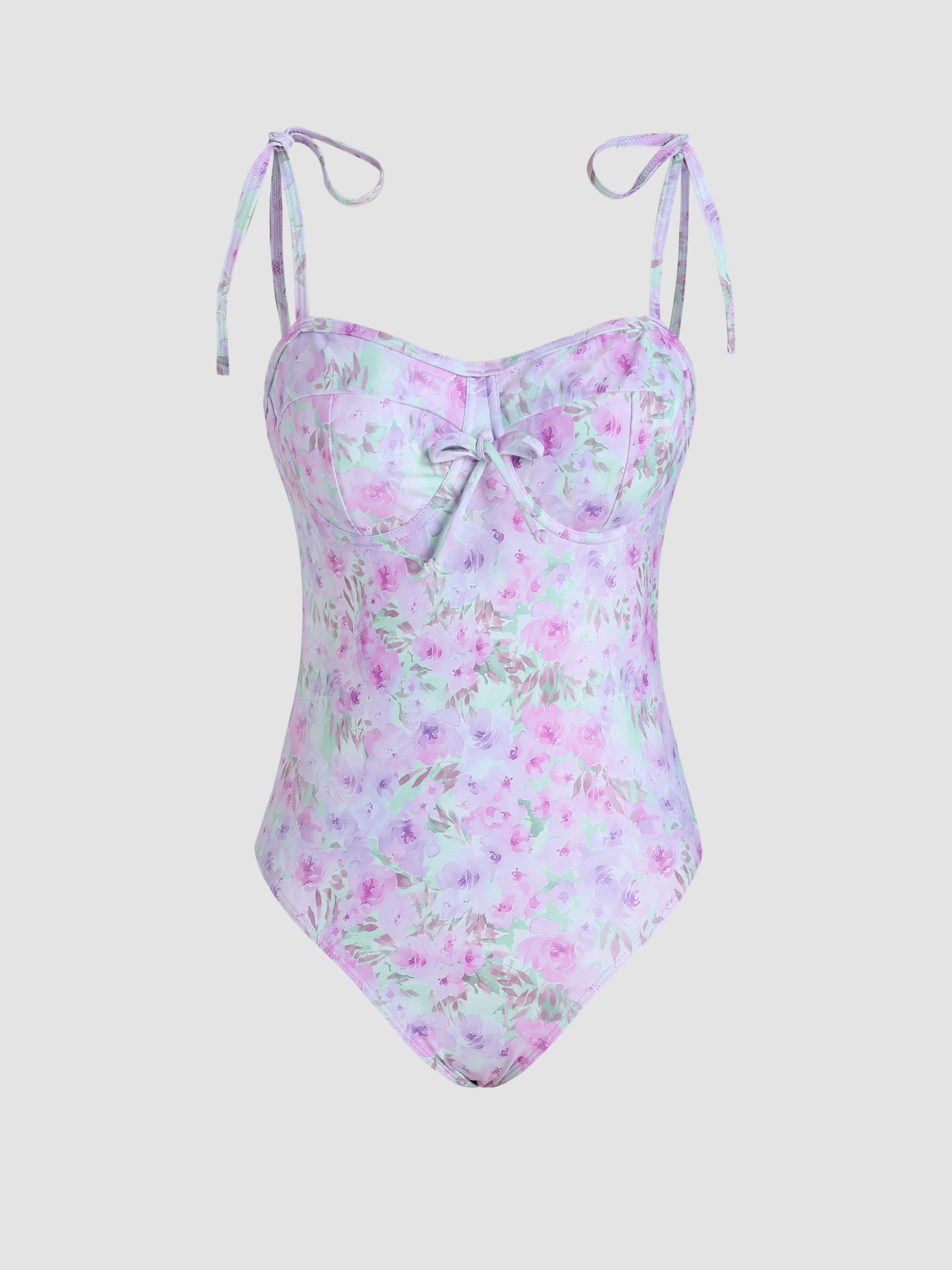 Floral Sea Underwire One Piece Swimsuit by CIDER