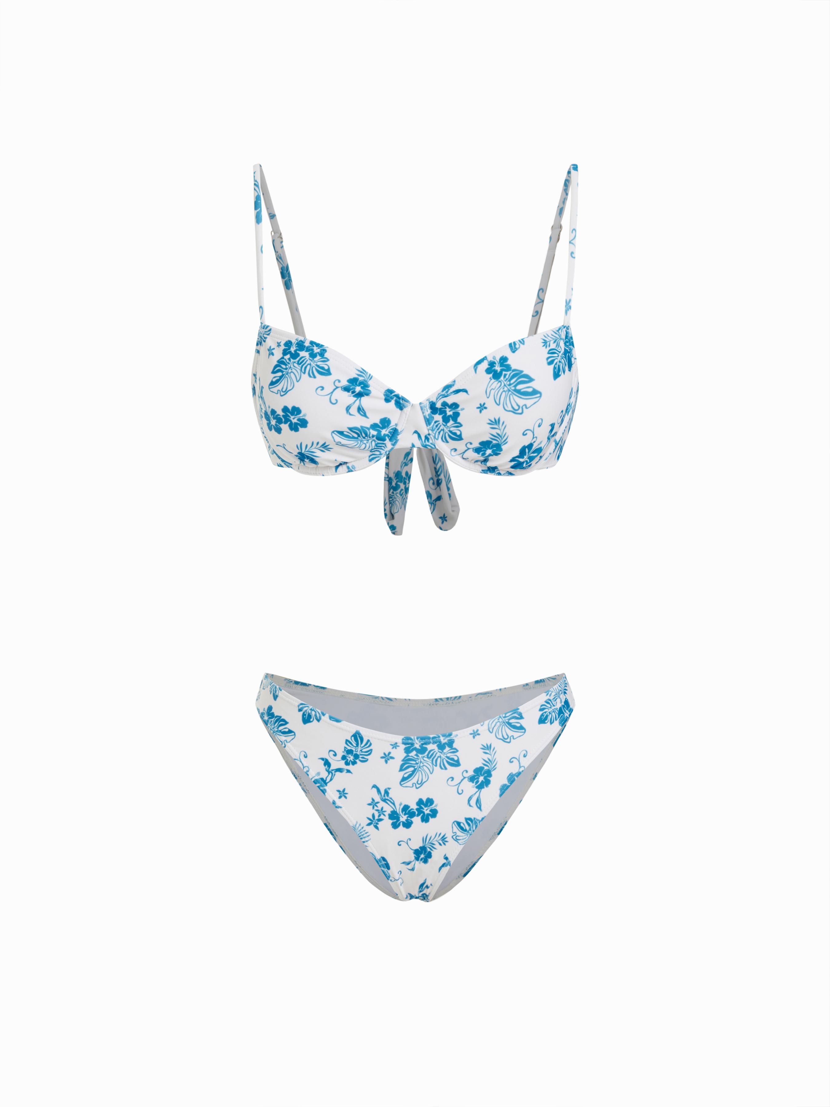Floral Sweetheart Underwire Cheeky Bikini Set by CIDER
