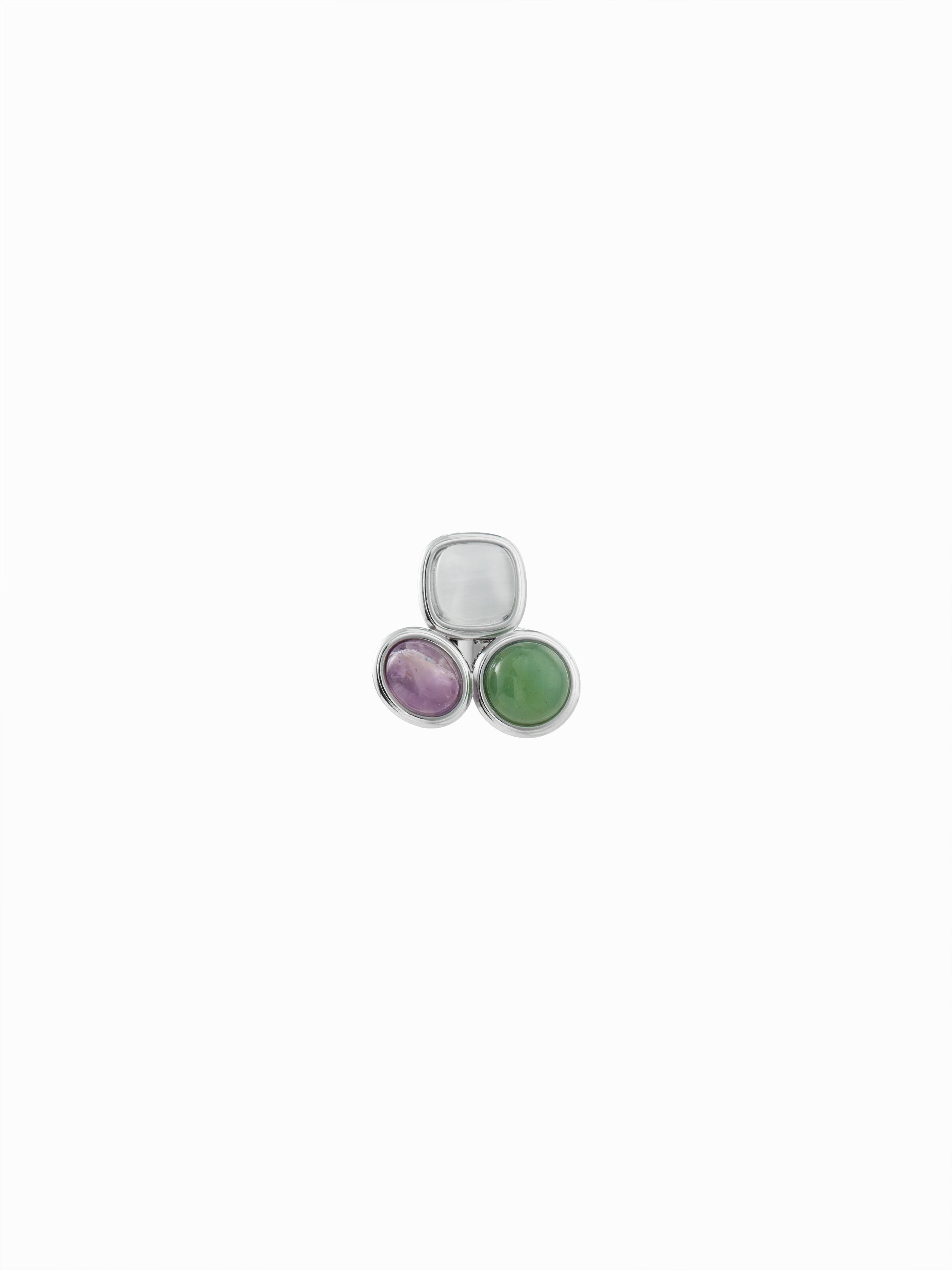GEMSTONE STAINLESS STEEL RING by CIDER
