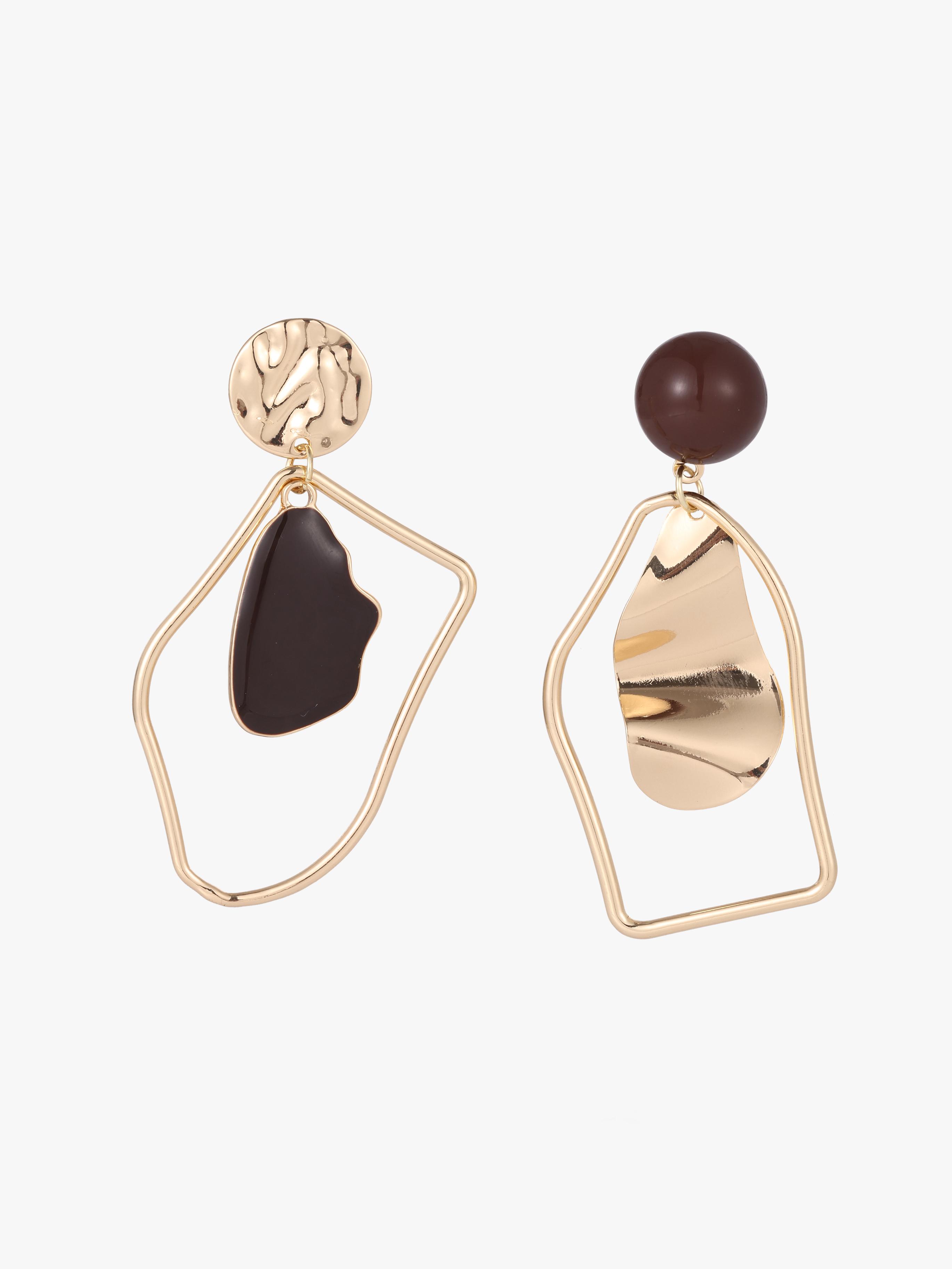 Geometric Design Drop Earrings by CIDER