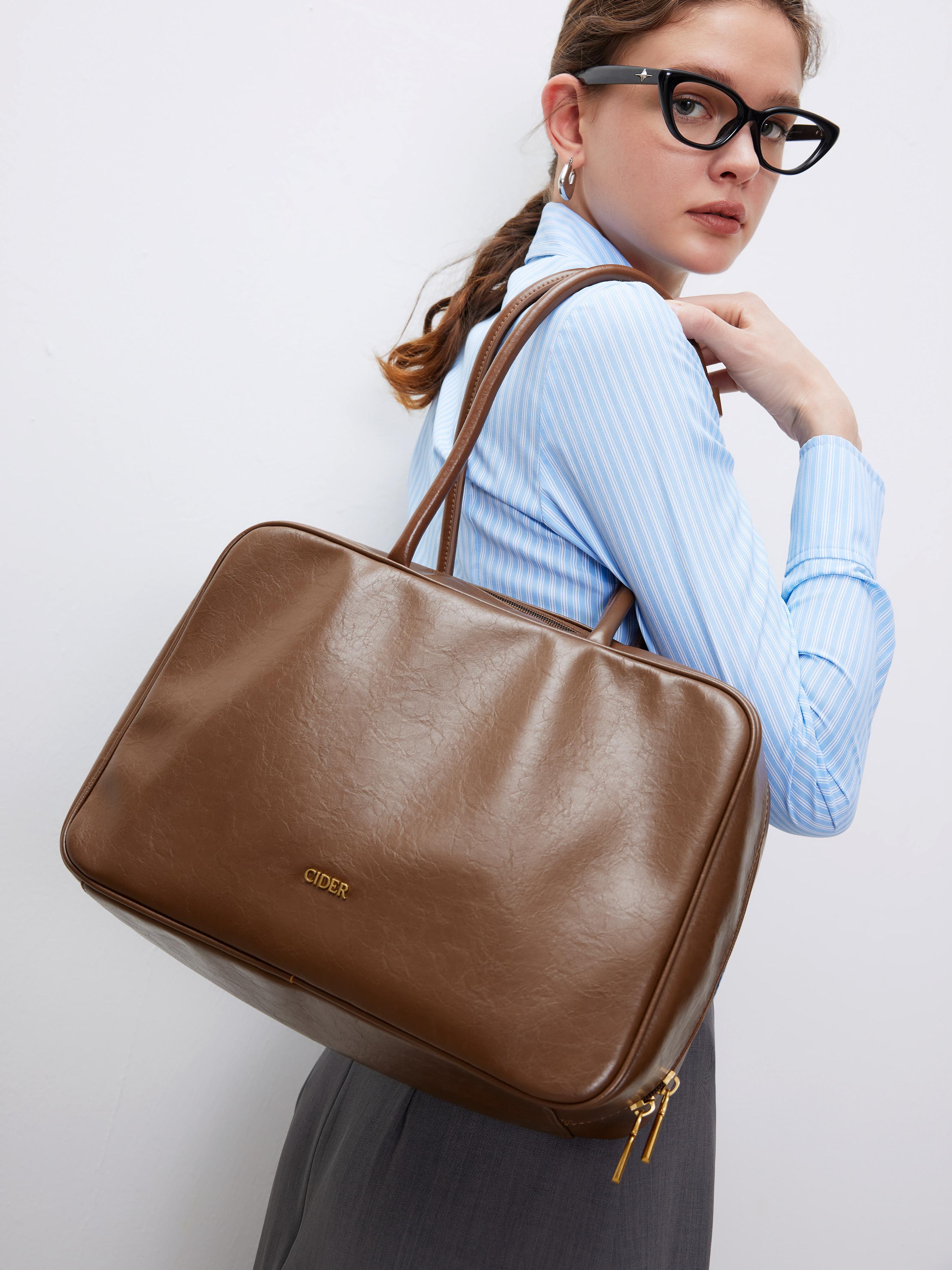 Glossy Square Tote Bag by CIDER