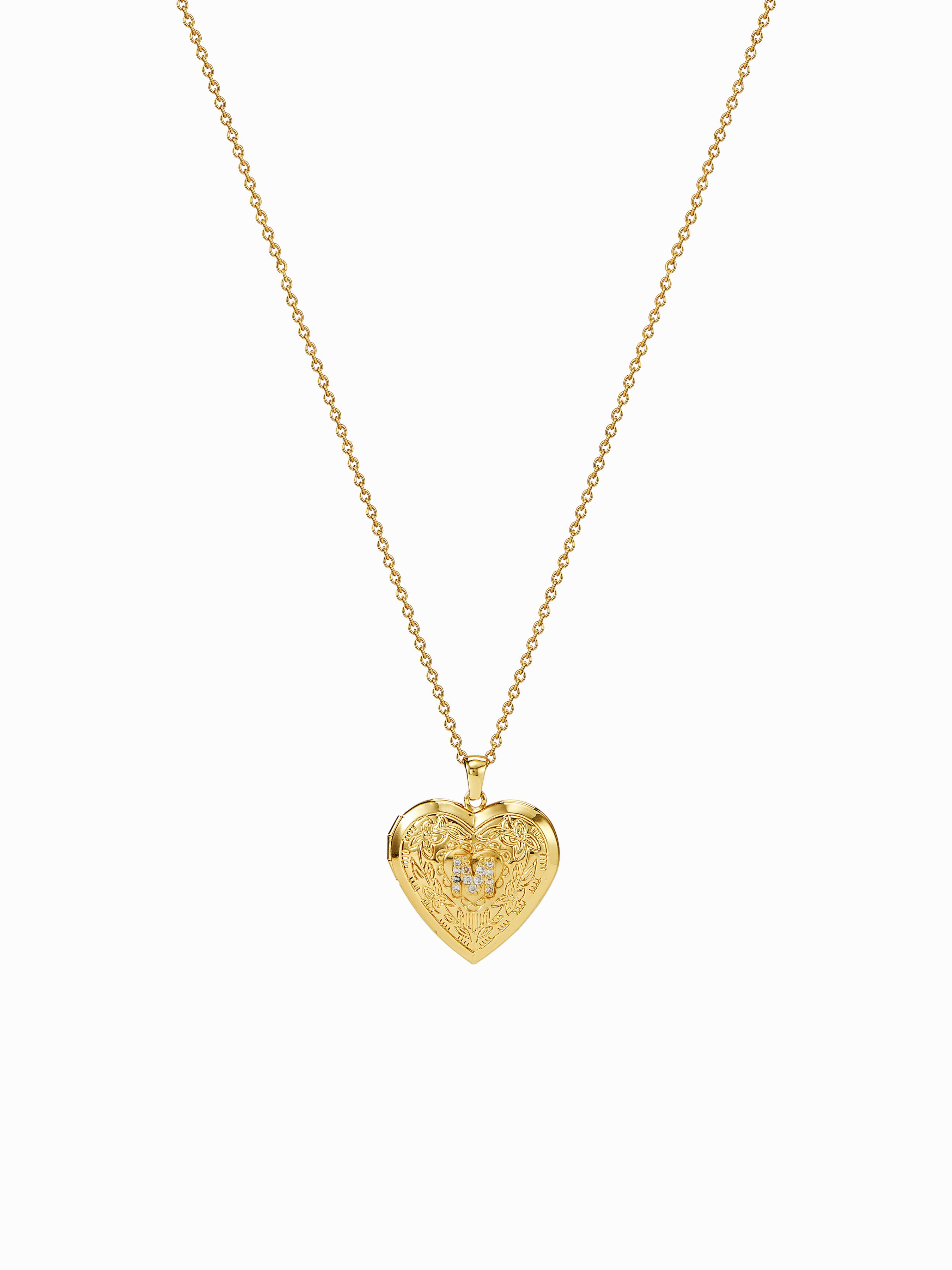 HAERT SHAPED LETTERS PENDANT NECKLACE by CIDER